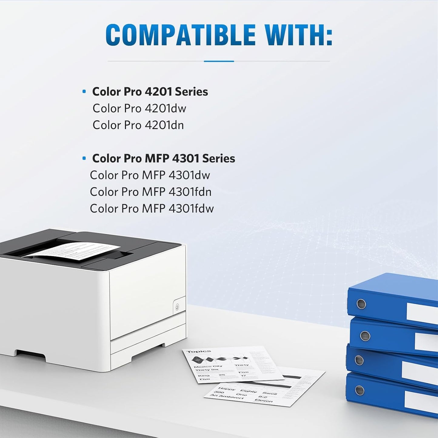 210X Black High-Yield Toner Cartridge Compatible Replacement for HP 210X 210A W2100X W2100A Works for HP Color Pro 4201 MFP 4301 Series MFP 4301dw 4301fdn 4301fdw 4201dw 4201dn Printer 2-Pack Black