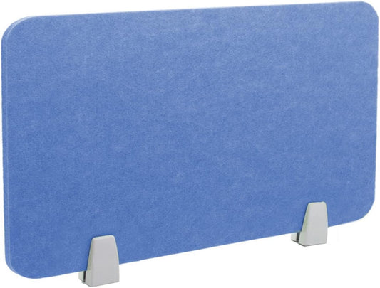 Icegrey Acoustic Desk Divider Privacy Panel Removable Sound Absorbing Desk Partition Board with 2 Clips for Student Call Centers Offices Braries Classrooms Library, Light Blue, 46.8x11.7"
