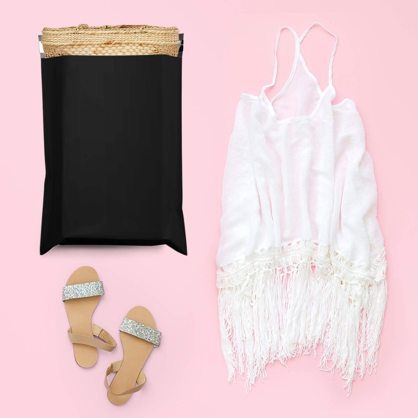 Metronic Poly Mailers 14.5x19 400 Pack Large Shipping Bags for Clothing Bulk,Self Adhesive Shipping Envelopes for Small Business,Waterproof Mailers Poly Bags for Shipping,Packaging Mailing Bags Black