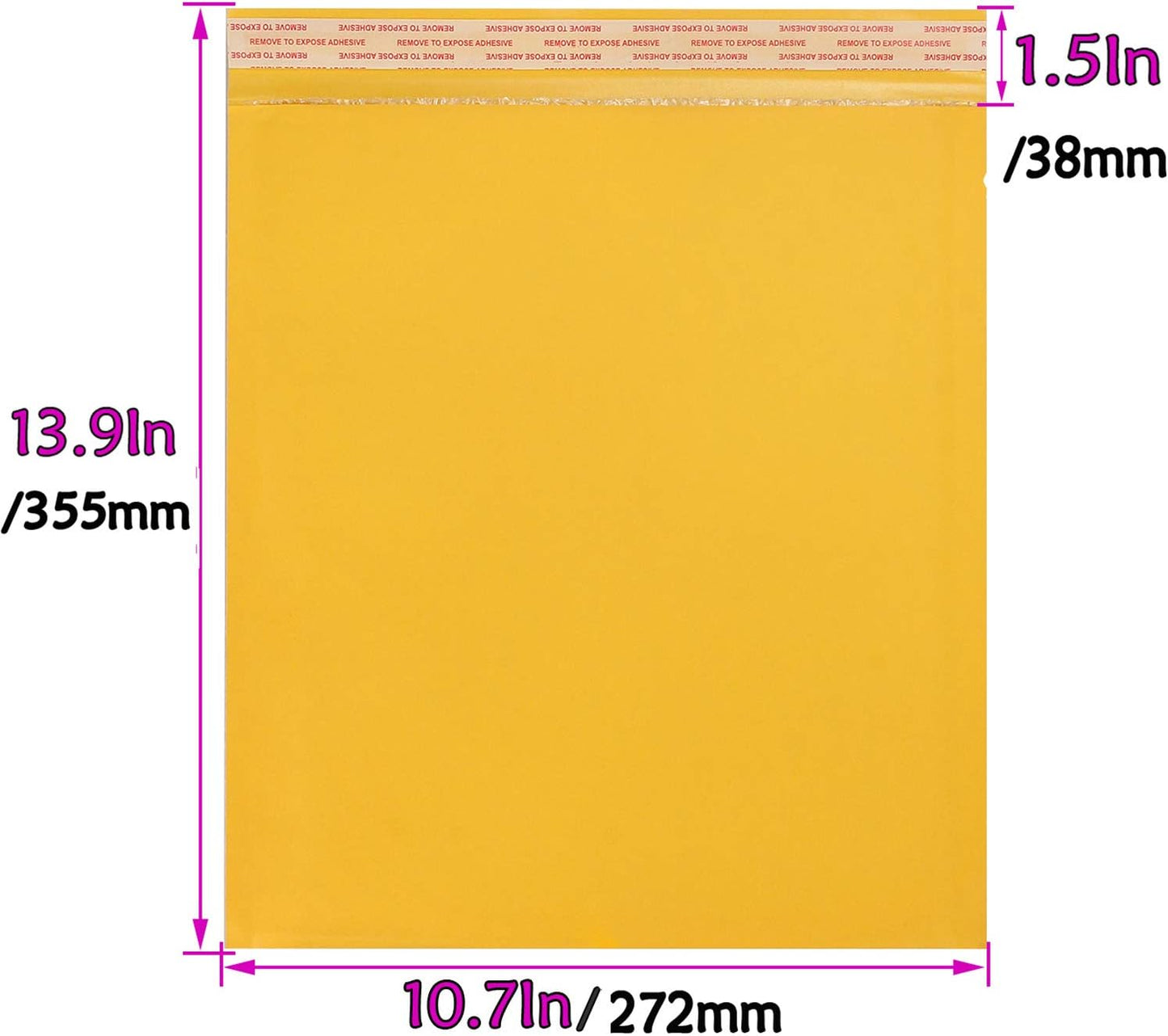 Acrux7 Bubble Mailers 10x13 Inch - 25 Pack Mailing Envelopes Bubble Padded - Self Seal Padded Envelopes for Shipping and Packaging, Safely Ship Books