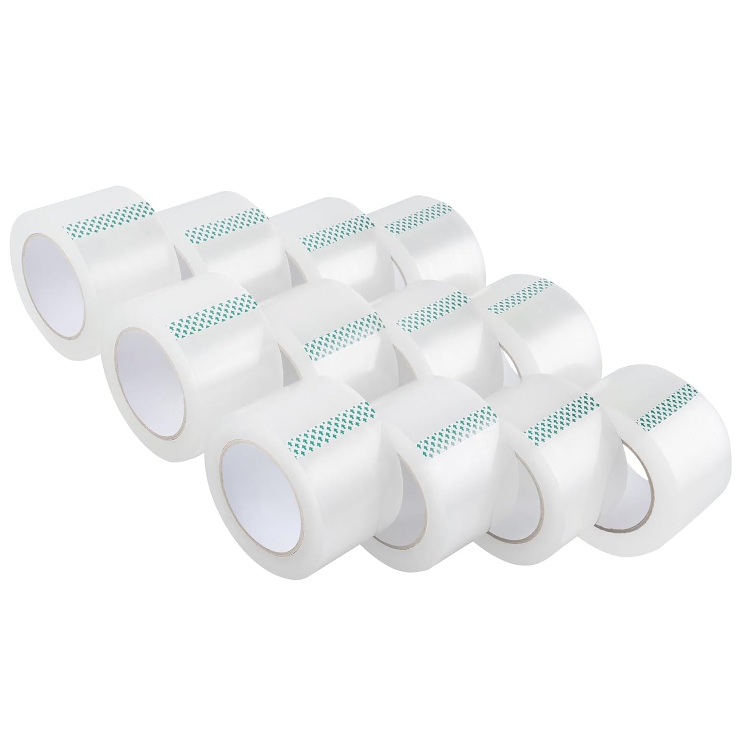 Lichamp Heavy Duty Packing Tape 12 Rolls, Wide Packaging Tape, 3 in. x 90 Yd., 3 Mil Thick, Clear, Commercial Grade Carton Packaging Tape Refills, Shipping, Mailing, Moving Supplies & Storage