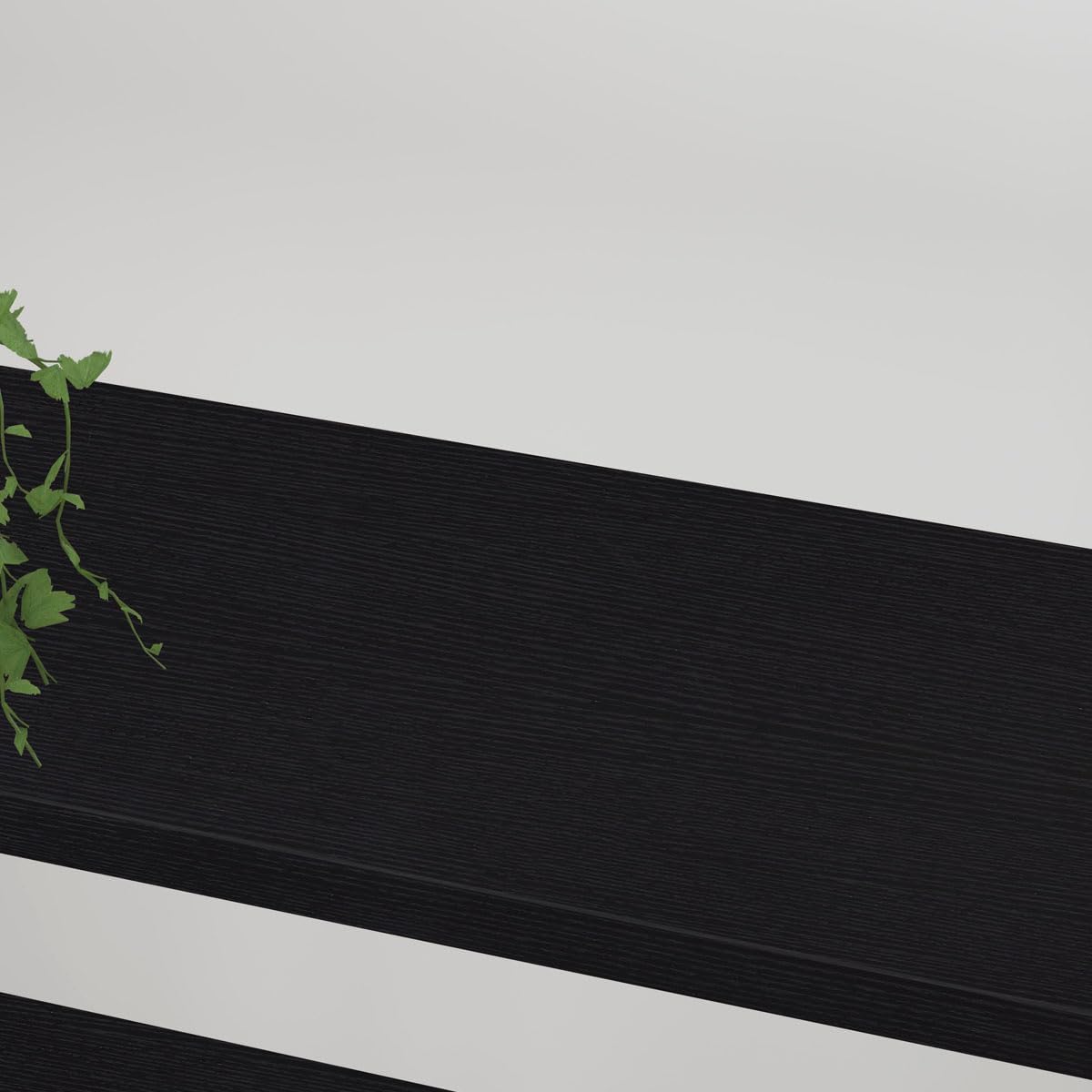 HSH 6 Tier Tall Black Bookshelf, Modern Large Storage Book Shelves & Display Book Shelf,Industrial Open Vertical Metal and Wood Black Bookcases 6 Shelf for Bedroom Living Room Office, Black Oak