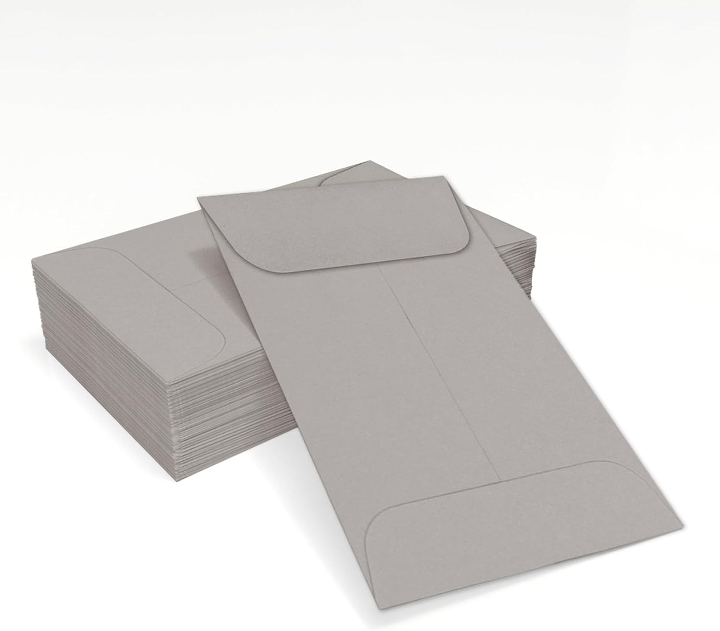 LUXPaper #1 Coin Envelopes | 2 1/4" x 3 1/2" | Gray Wove | 28lb. Text | 250 Qty