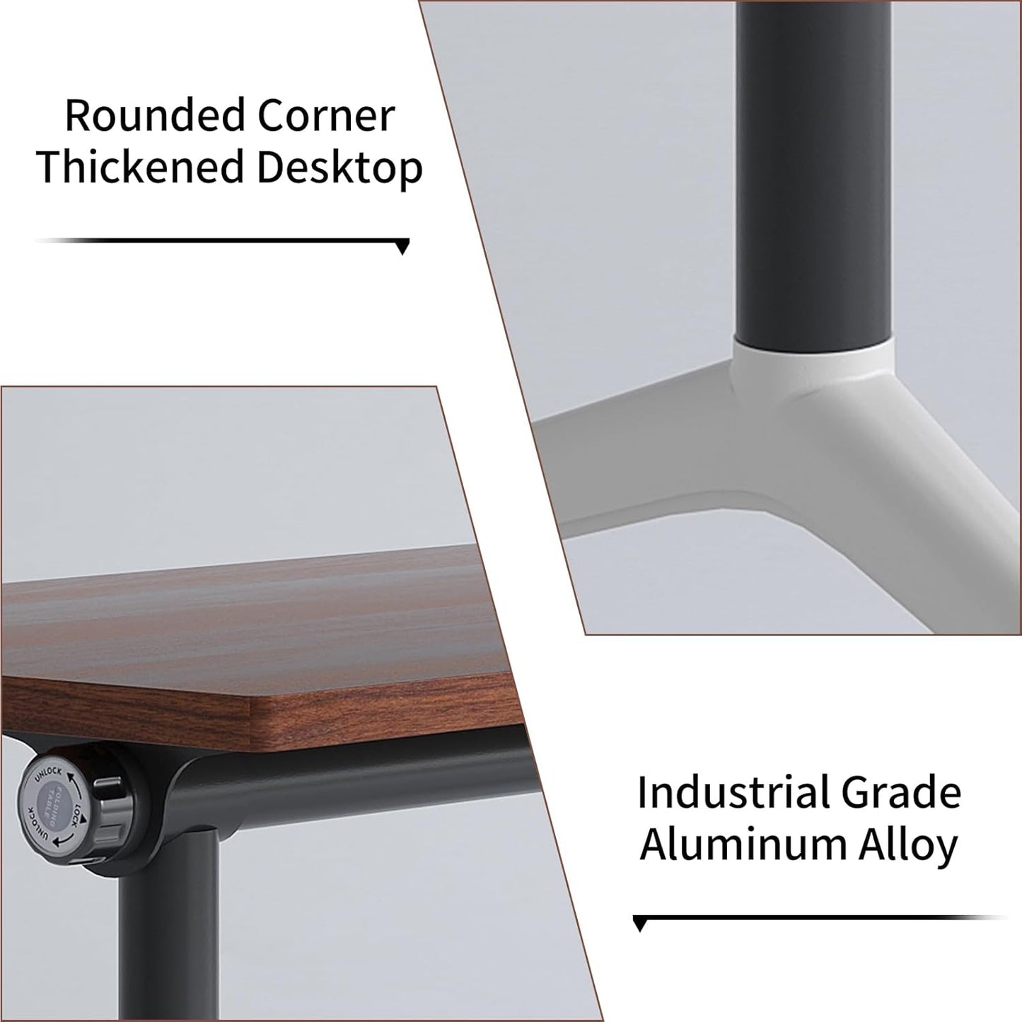 Conference Room Table with Flip-Top Design for Dynamic Meetings, Business Table Computer Desk with Heavy-Duty Frame,Foldable Seminar Meeting Tables for Home Office (2, A, 70.8IN)