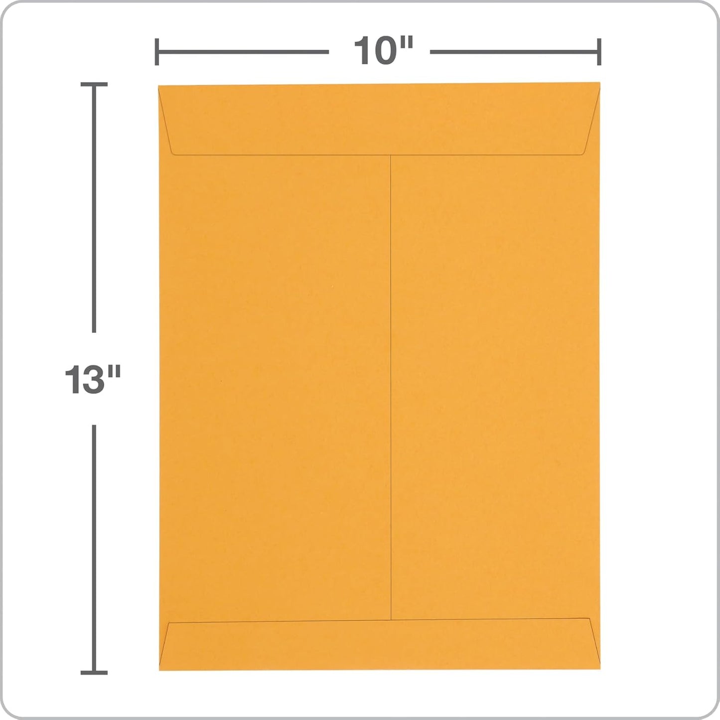 Columbian 10 x 13 Catalog Envelopes with Self Seal Closure, 28 lb Brown Kraft, for Mailing Flat Letter Size Documents or Photos, 100 Per Box (COLO335)