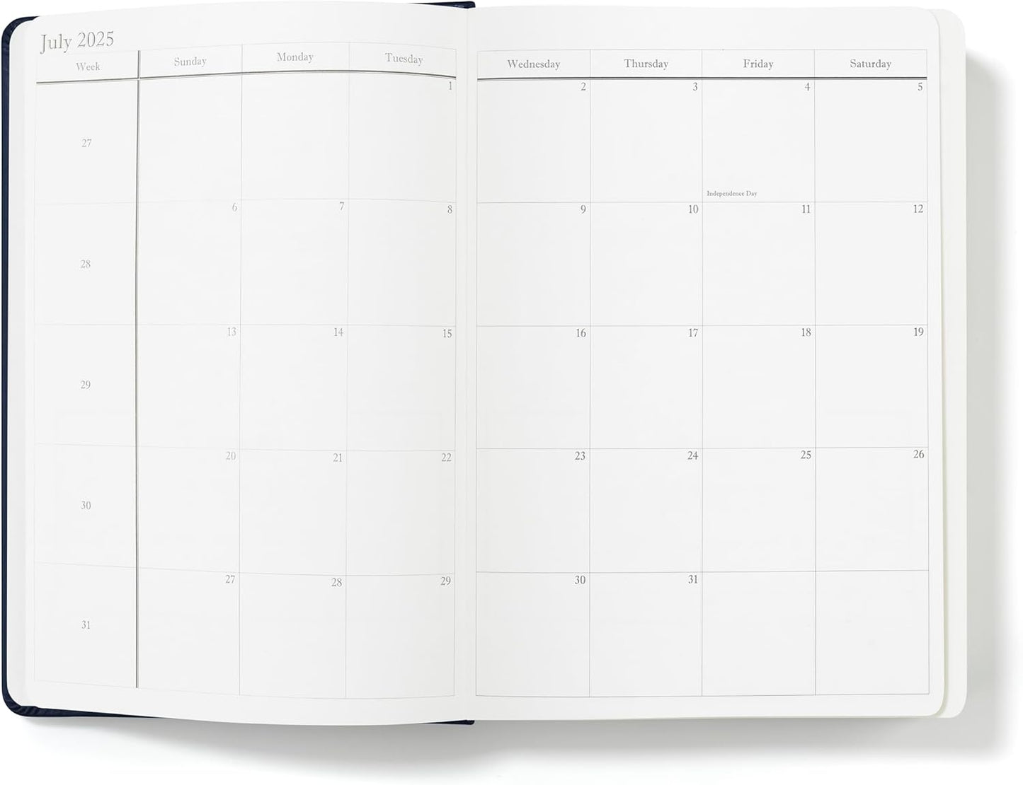 Wykeham's Executive 2025-26 Daily Journal Planner – Customization Available – Mid-Year Academic Diary (Royal Blue, 8.5"×5.5")