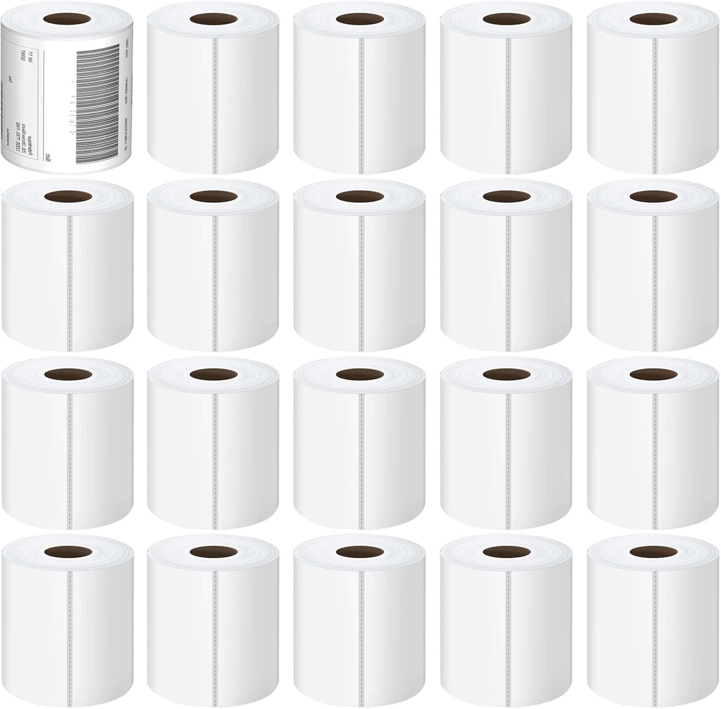 Industrial Labels 4x6 Roll - 5000 Direct Thermal Perforated Postage Shipping Labels for Rollo, Zebra, MUNBYN and Polono Printers (NOT for DYMO)