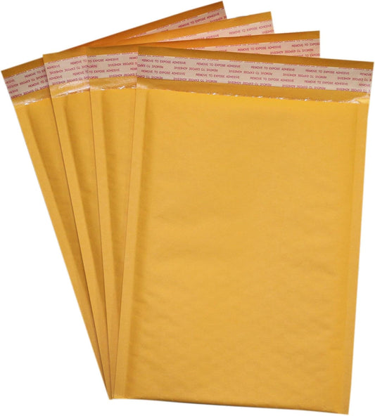 Secure Seal #00 5x10 Kraft Bubble Mailers Padded Shipping Envelopes (Pack of 1,000)
