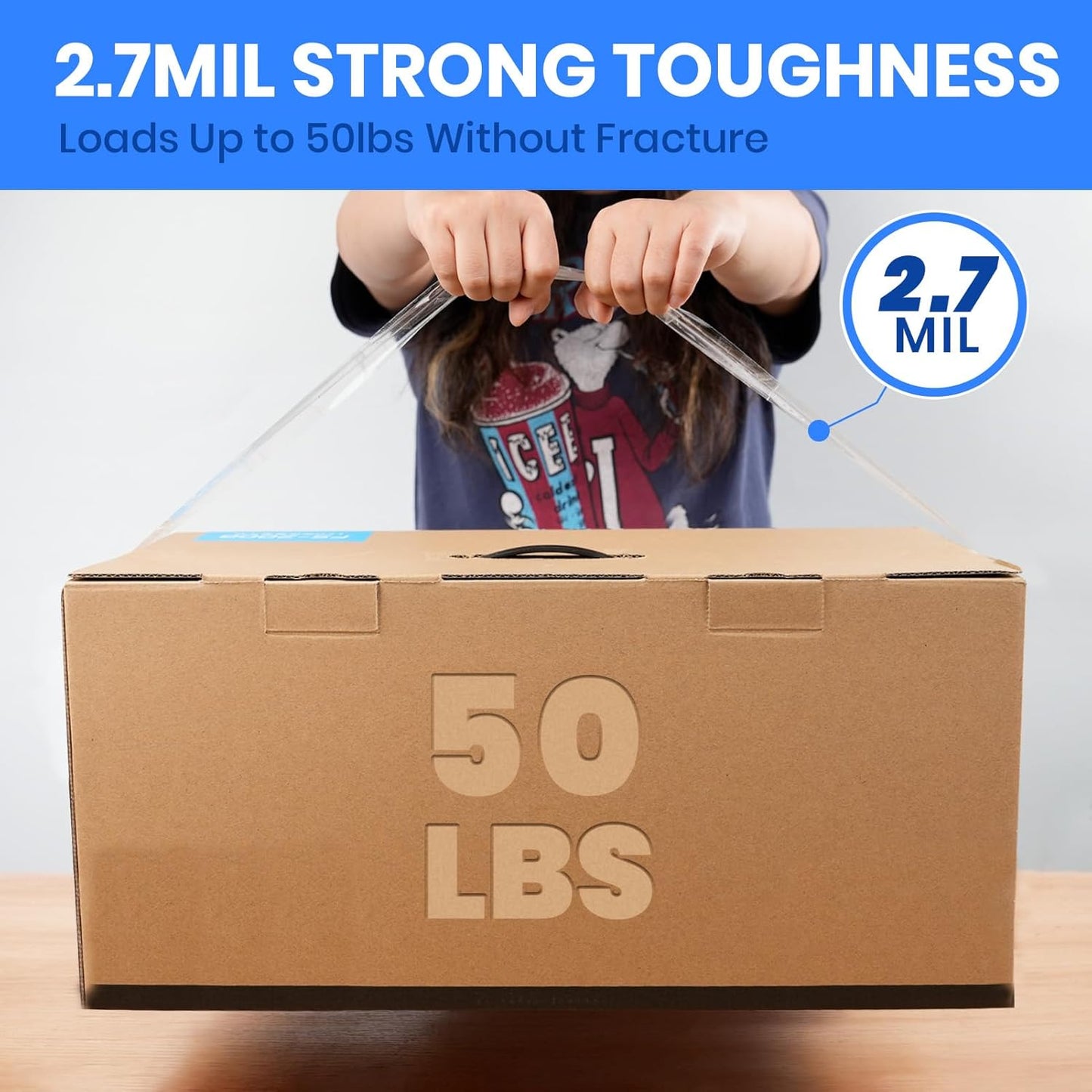 ADHES Packing Tape Shipping Tape Packaging Tape for Moving Boxes, 60yard Per Roll 1.88inch Width 2.7Mil Thickness