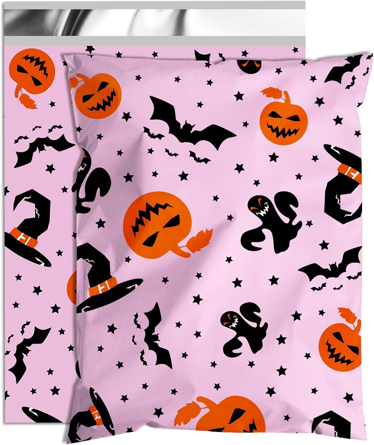 Halloween Poly Mailer 10x13 Inch 25 Pcs, Waterproof Shipping Bags for Clothing, Tear-Resistant Mailier Bags, Strong Mailing Bags with Self-Seal - Purple