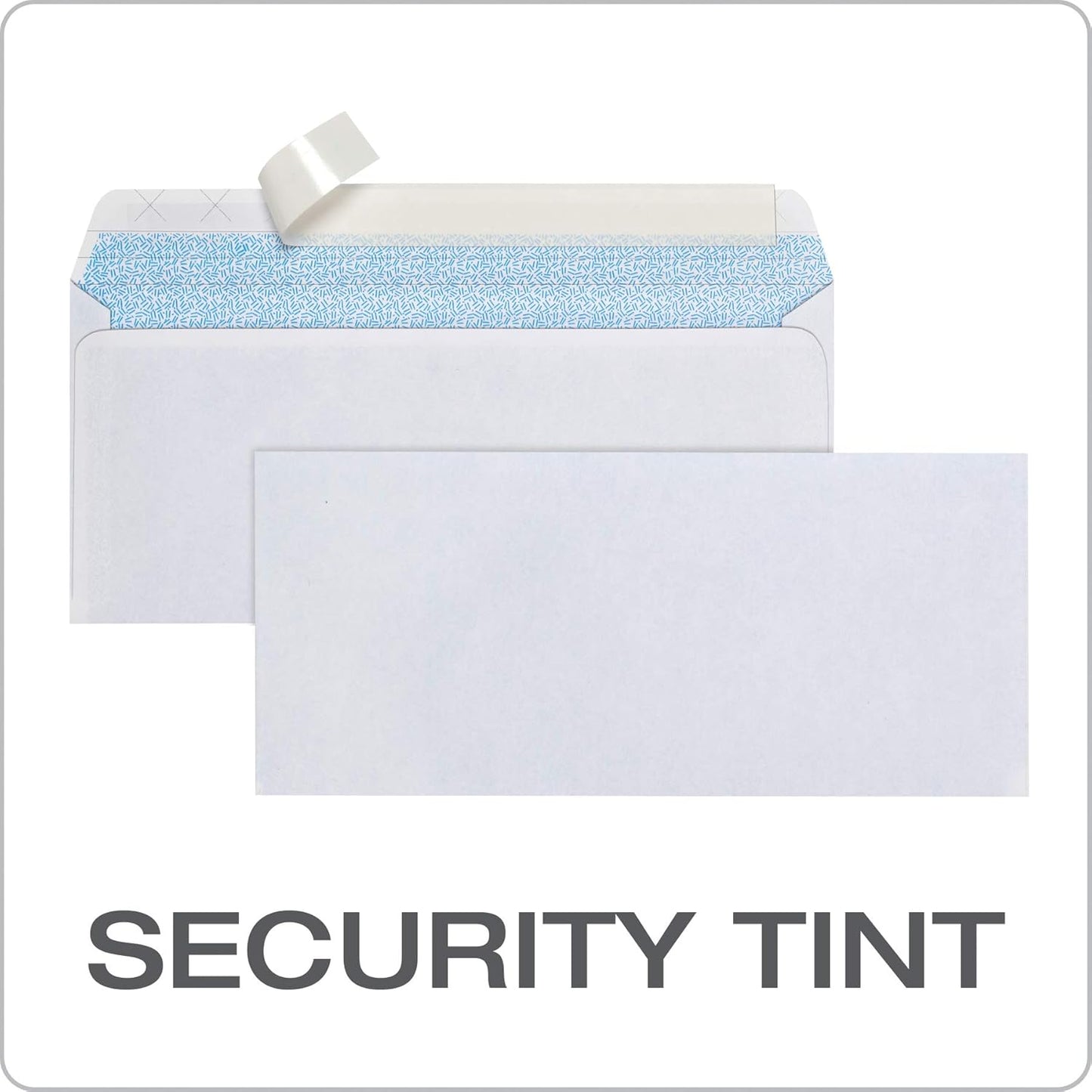 Columbian #10 Security Envelopes, 500/Box, No Window, 4-1/8 x 9-1/2 Inches, Release & Seal Self Seal, SimplySafe Tamper Evident, White (COLO180)