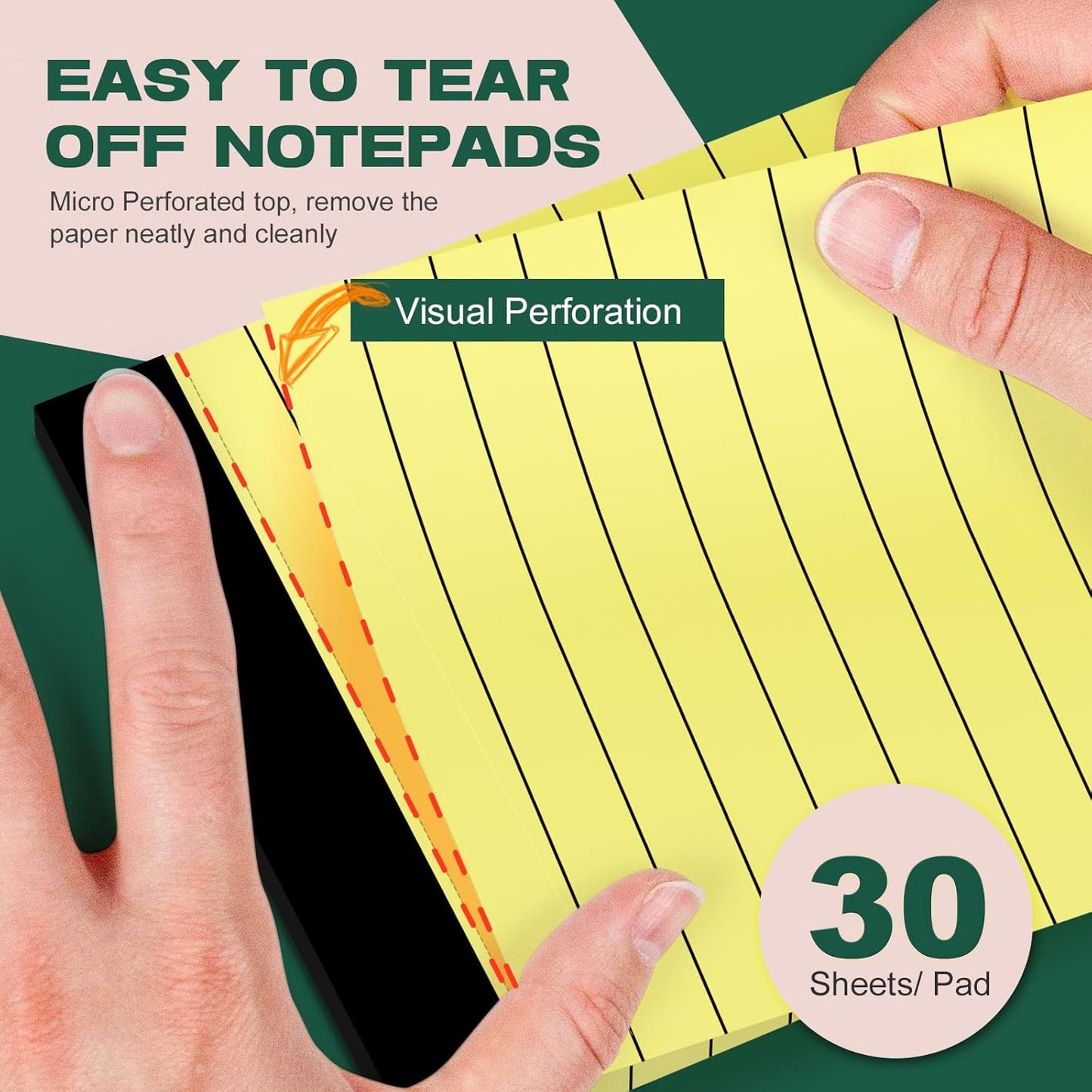 10 Pack Note Pads 3 x 5 Notepads, Small Notepad Pocket Size Notebook Scratch Paper Pads Narrow Ruled, 3x5'' Memo Pad Note Pads of Lined Paper Notepad To-Do Small Writing Pad for Lists Work Home Office