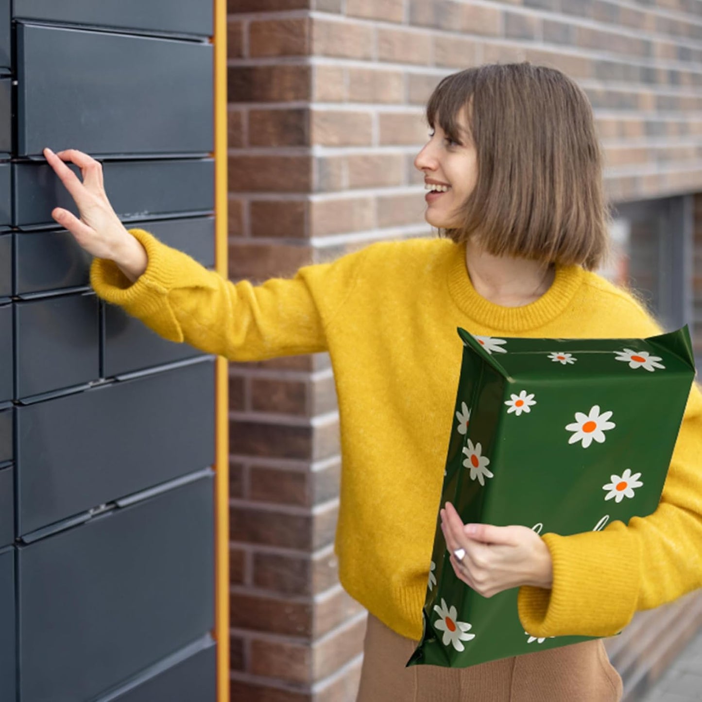 Poly Mailers 10x13 Inch 100 Pcs - Cherry printed Shipping Bags, 2.4mil Thickness, Waterproof and Tear Resistant Mailing Envelopes, Self-Sealing Packaging Bags for Small Business