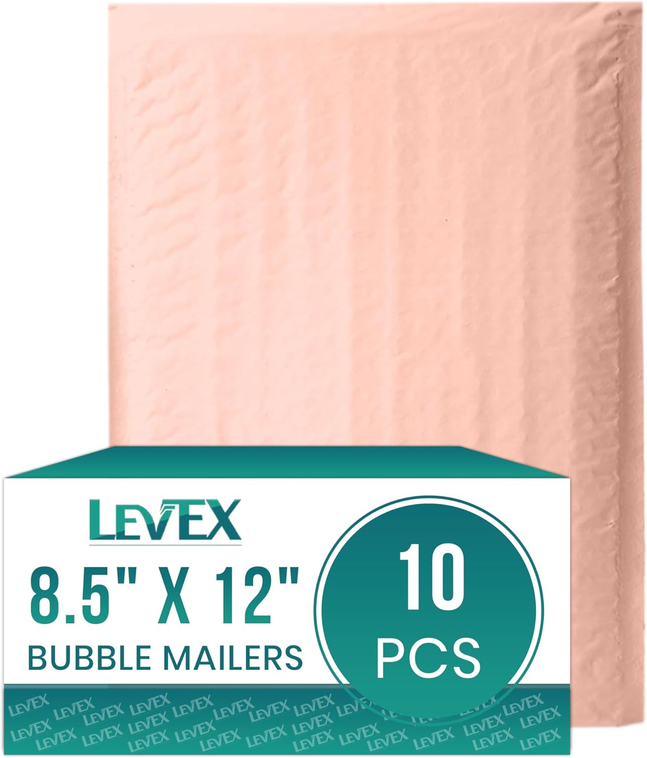 Levex - #2 8.5" x 12" [10 Pack] Light Pink Poly Bubble Mailers, Padded Envelope Mailers, Packing Envelope & Mailing Bags for Shipping