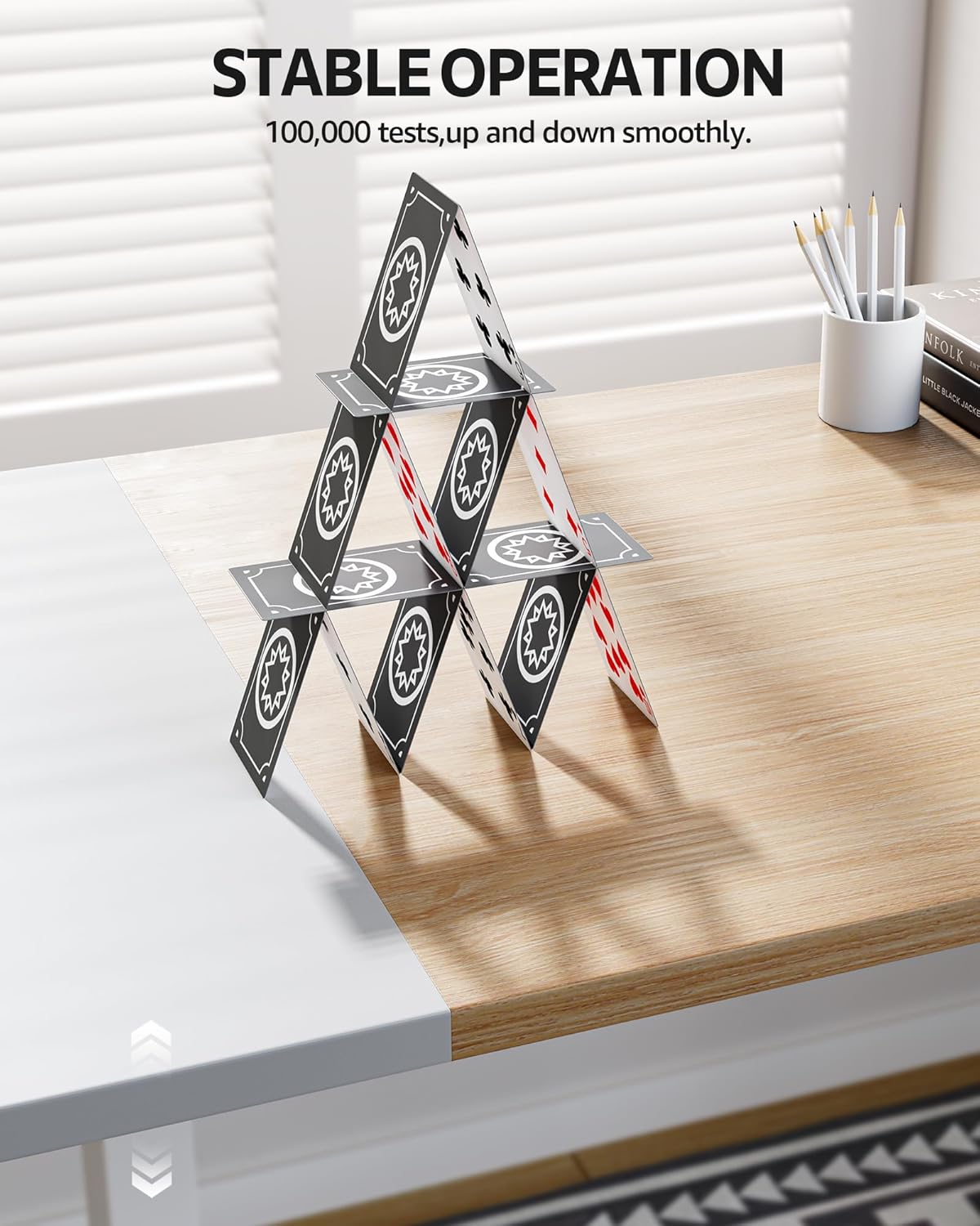 SIAGO Electric Standing Desk Adjustable - 48 x 24 Inch Sit Stand up Desk with Cable Management - 3 Memory Preset Adjustable Height Table