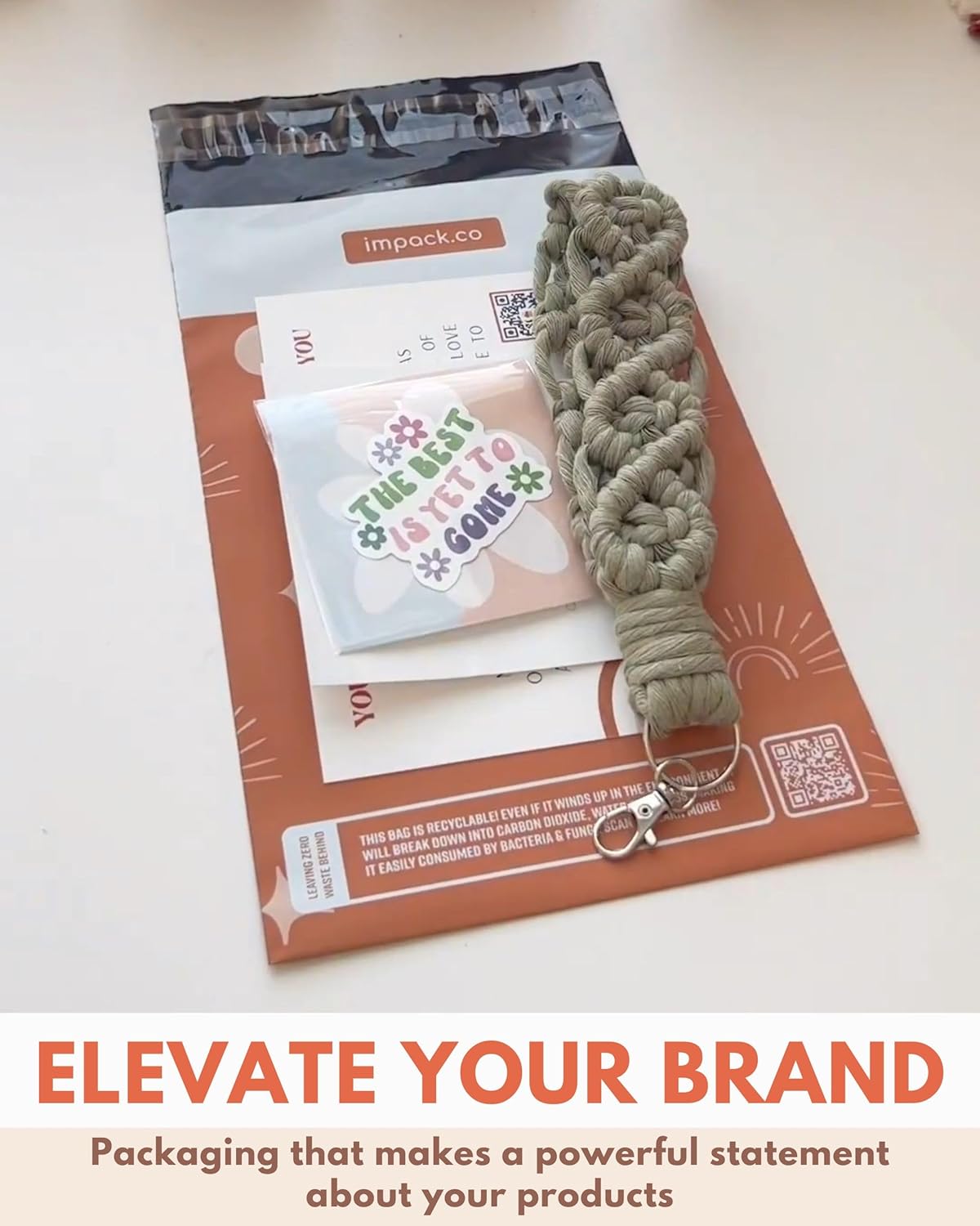 Poly Mailers 10x13-25 Pack Biodegradable Shipping Bags for Clothes - Impack Self-Seal Waterproof Thick Mailing Envelope for Accessories & Clothing - Celestial Tan