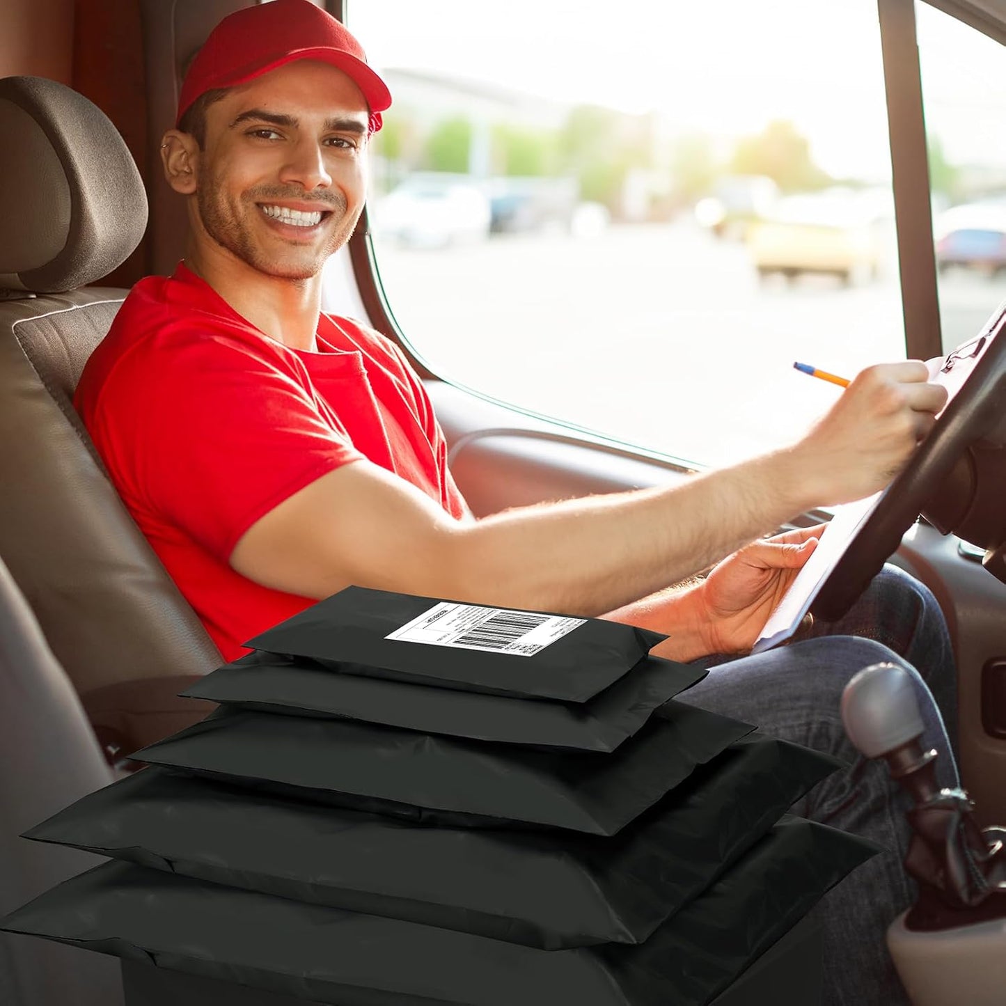 UCGOU 30 Pack Black Poly Mailers Variety Size Pack, 10x13 Inch & 12x15.5 Inch & 14.5x19 Inch, 10 PCS Each Shipping Bag for Clothing Self-sealing Adhesive Poly Mailers Assorted Sizes for Small Business