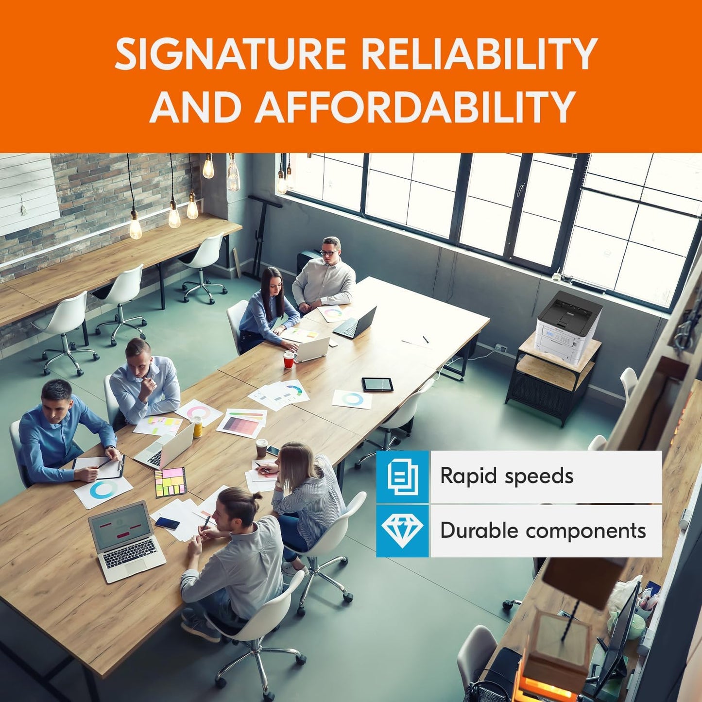 KYOCERA ECOSYS PA3500cx Color Laser Printer 37 ppm, 1200 dpi, Gigabit Ethernet, 5 Line LCD with Hard Key Control Panel, 650 Sheet Capacity