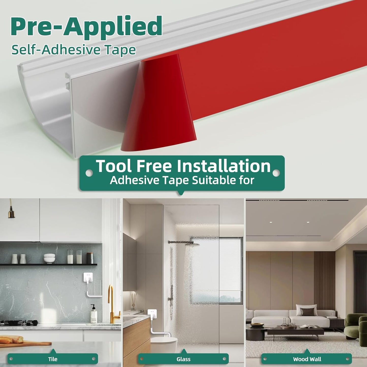 Cord Hider Raceway Kit, 118 inch Wall Cable Hider for 1-2 Cable, Silicone Material Hiding Wall Mount TV Powers Cords in Home Office, W0.75 H0.5in White