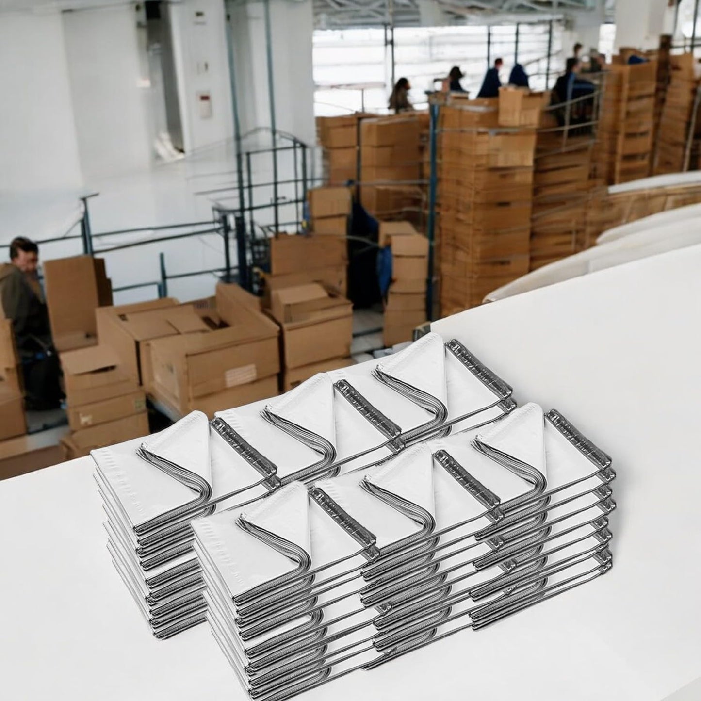 iMBAPrice 1000 10x13 White Poly MAILERS ENVELOPES Bags 10x13 (Total 1000 Bags)