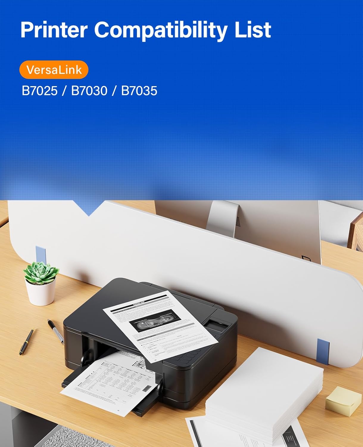 VersaLink B7025 B7030 B7035 Black High Capacity Toner Cartridge 1-Pack Replacement for Xerox 106R03393 106R03394 Toner Compatible with Xerox VersaLink B7025 B7030 B7035 Laser Printer Ink All-in-One