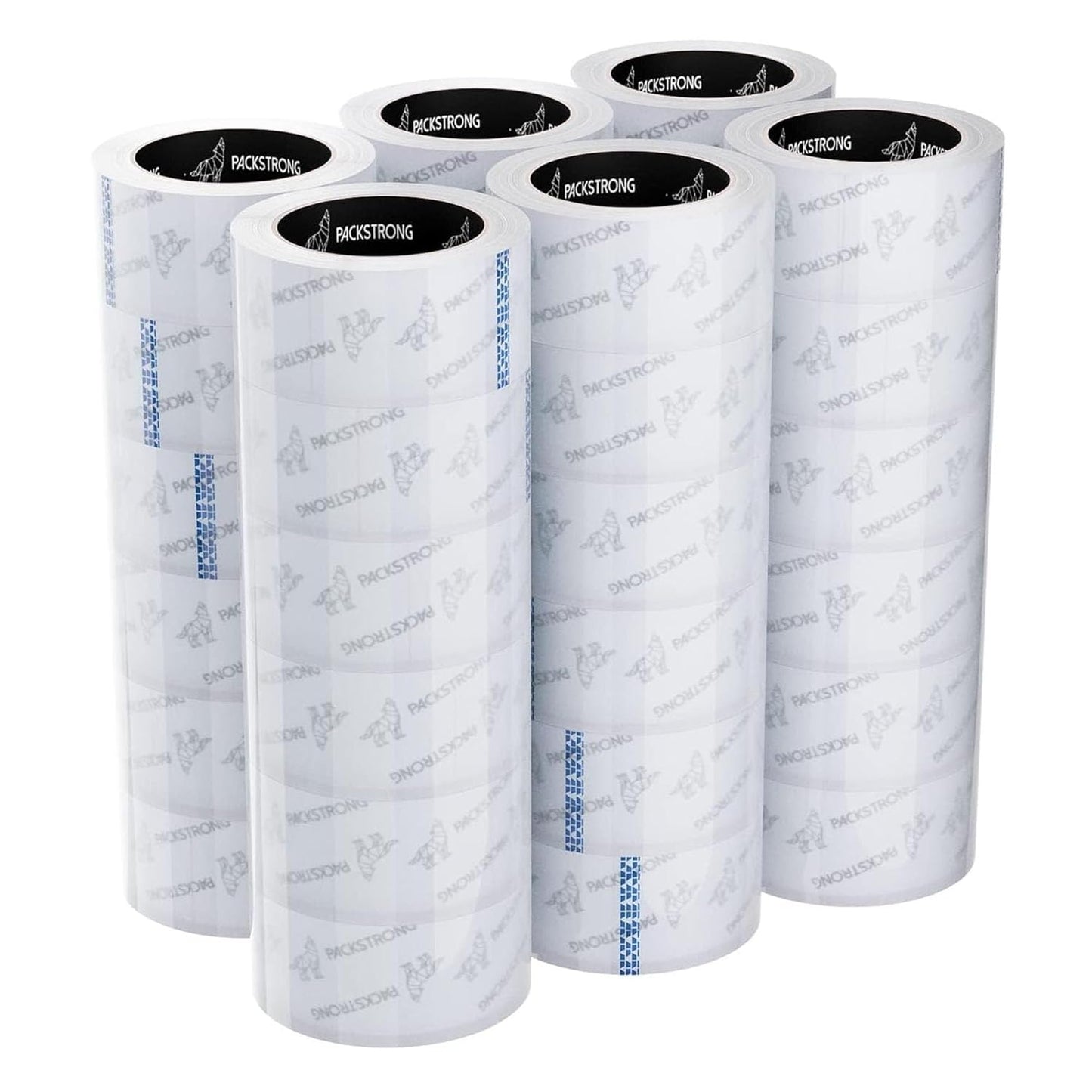 Packstrong Industrial Grade Clear Packing Tape 36 Rolls - 110 Yards per Roll - 2" Wide x 2 mil Thick, Acrylic Adhesive Tape