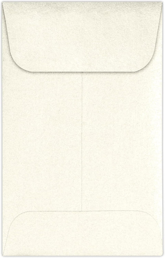 LUXPaper #1 Coin Envelopes | 2 1/4" x 3 1/2" | Champagne Metallic | 80lb. Text | 50 Qty