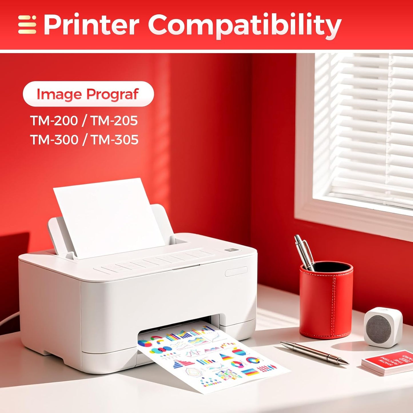 PFI-120 Pigment Ink Tank Set 5-Pack 130ml High Capacity Replacement for Canon PFI-120 PFI120 Ink Cartridges Compatible with Canon imagePROGRAF TM-200 TM-205 TM-300 TM-305 Printer Black Yellow Magenta