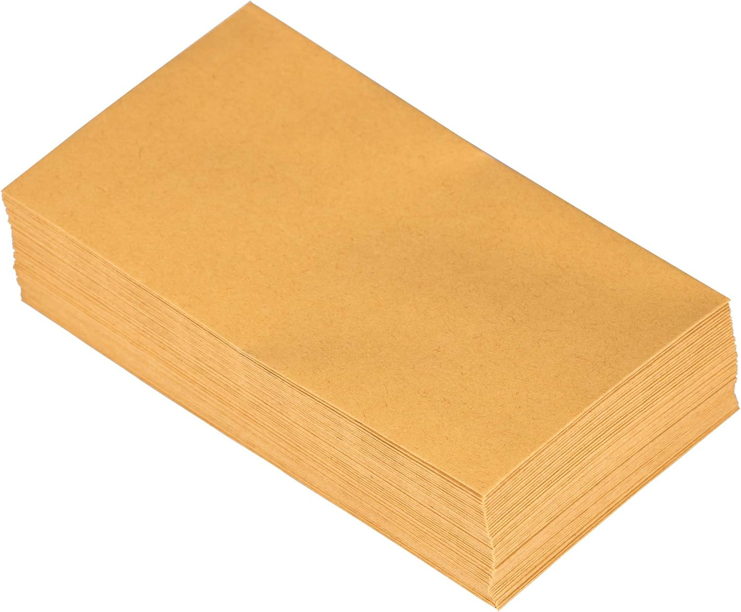 JAM PAPER #5.5 Coin Business Envelopes with Peel and Seal Closure - 3 1/8 x 5 1/2 - Brown Kraft Manila - 50/Pack