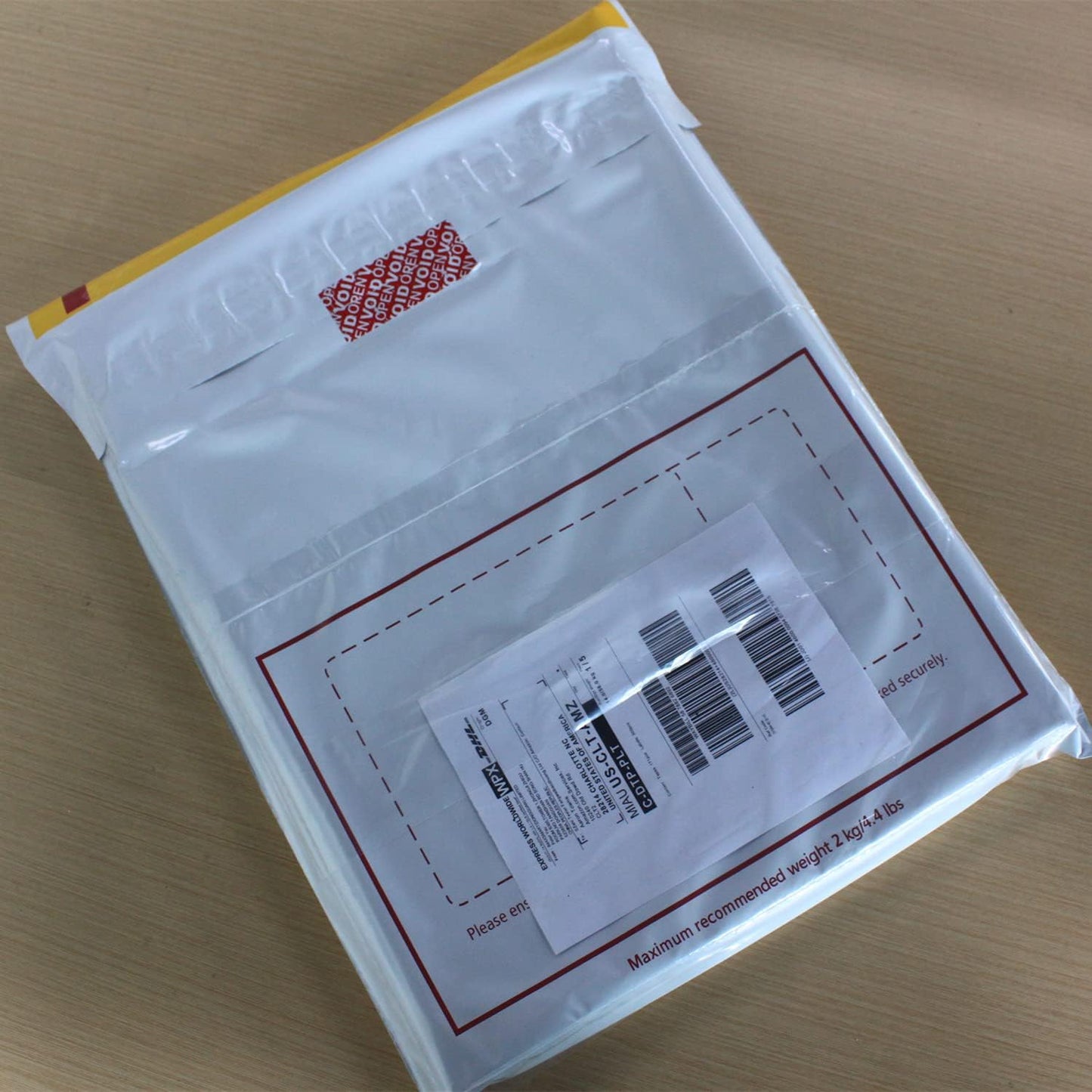 100pcs 25x60mm Red Total Transfer Tamper Evident Security Void Stickers/Labels/Seals with Barcode