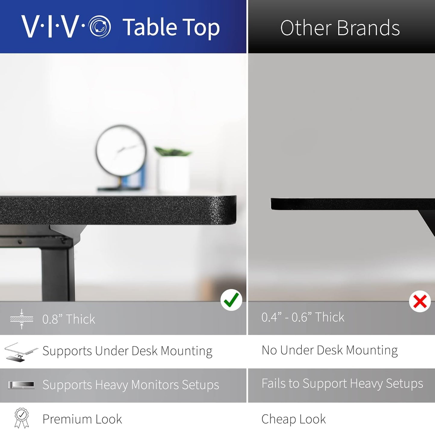 VIVO Electric Corner L-Shaped 63 x 47 in Standing Desk, Memory Height Adjustment, Dark Walnut Top Black Frame, DESK-E3CTD-47