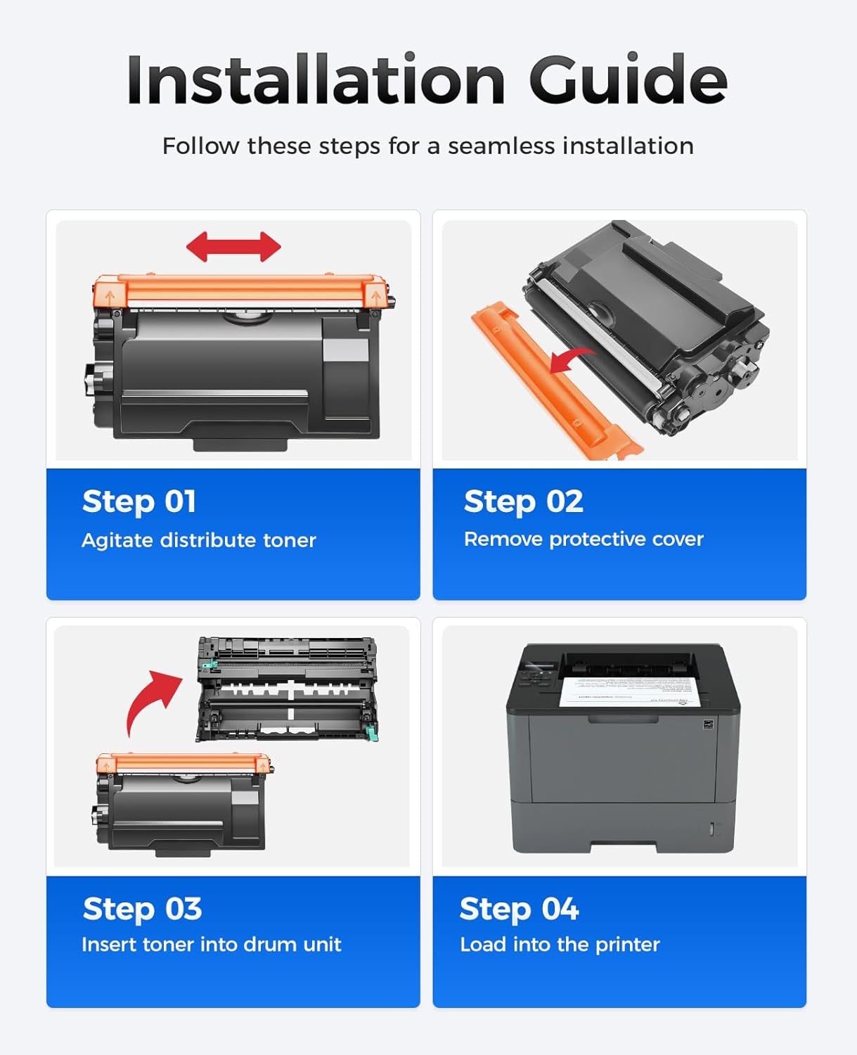 DR820 Drum Unit (Not Toner) 2-Pack Replacement for Brother DR-820 Imaging Drum Compatible for HL-L6200DW L6200DWT L5200DW L5100DN L5000D L6400DW MFC-L5800DW L5700DW L6700DW L6800DW DCP-L5600DN Printer