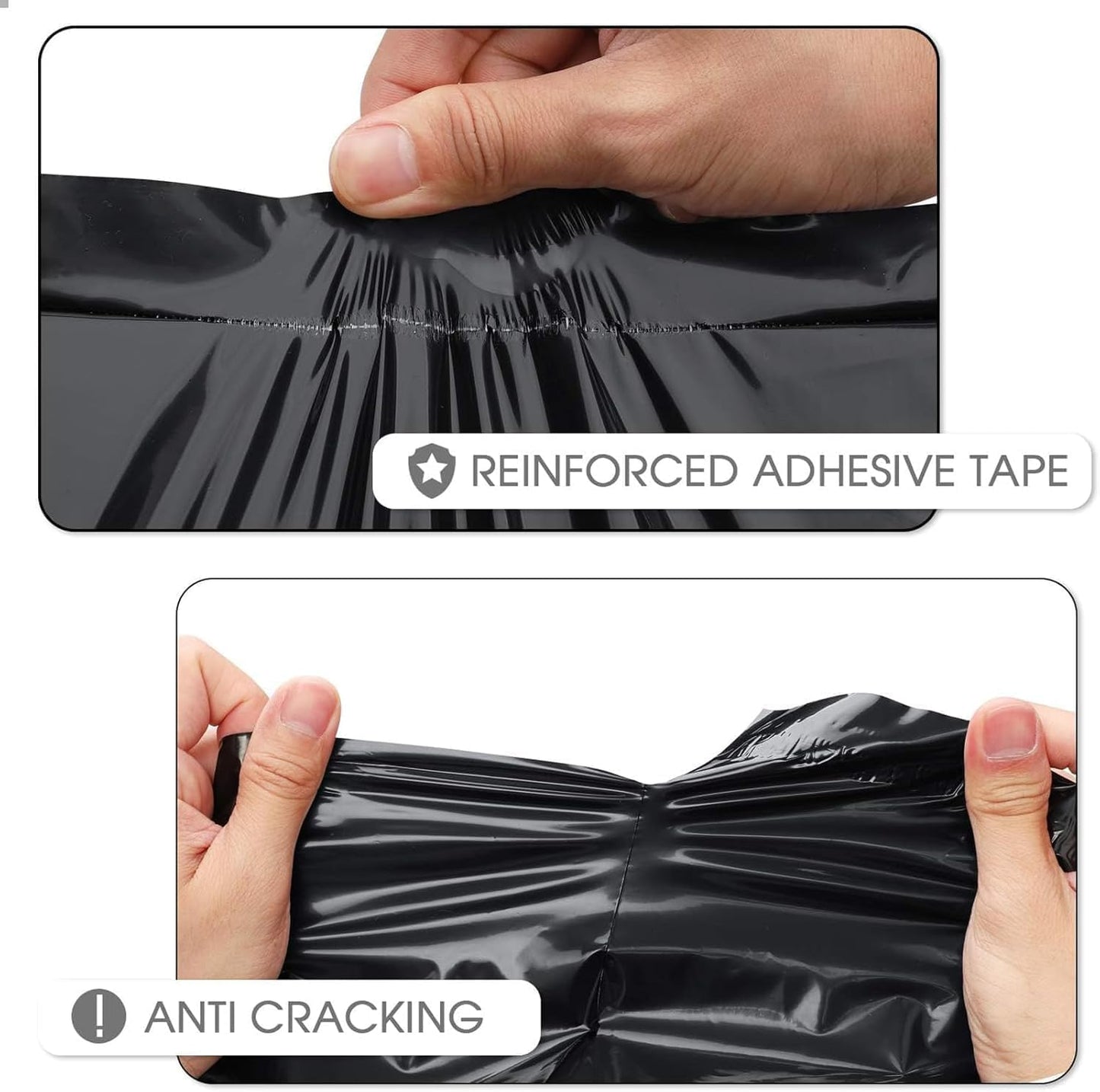 Metronic Poly Mailers 24x24 900 Pcs Black, Large Shipping Bags for Clothing Packaging Bags Strong Self Seal Adhesive Shipping Envelopes for Small Business Tear-resistant Mailing Bags Mailing Envelopes