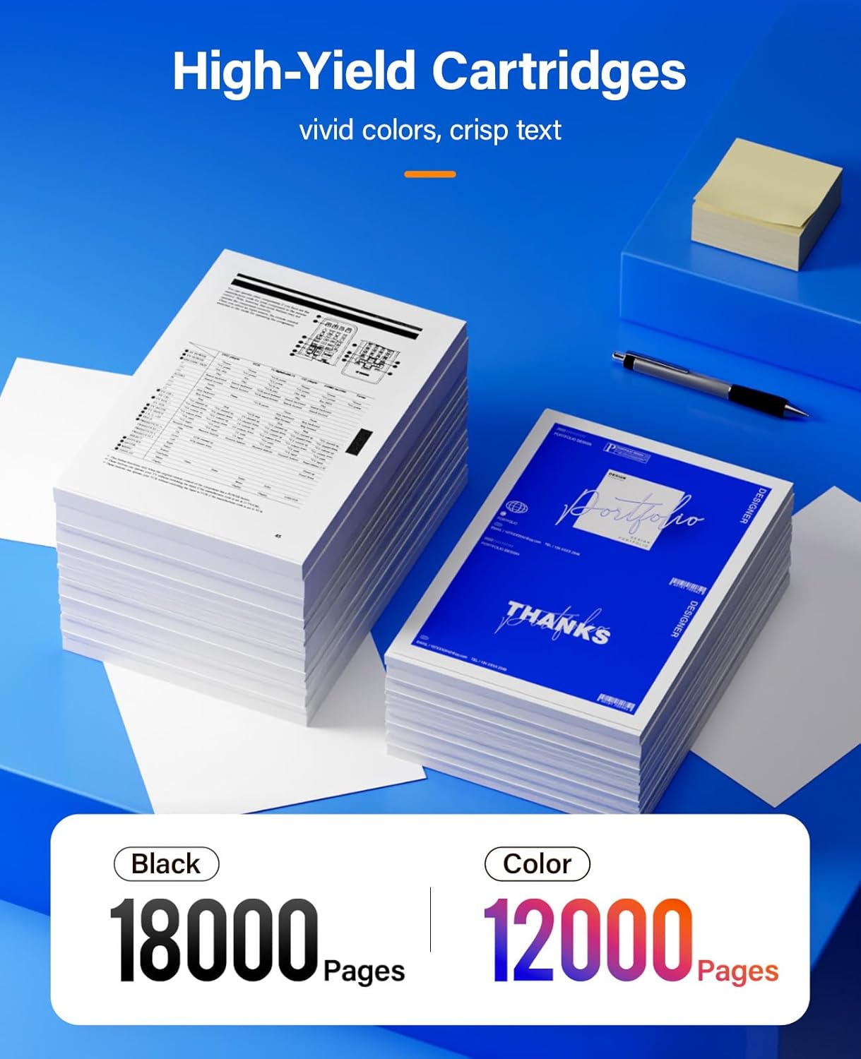 5130 Toner Cartridge Set 4-Pack High-Capacity Replacement for Dell 330-5850 330-5846 330-5843 330-5852 Compatible with Dell 5130 5130cdn 5120cdn 5140cdn Color Laser Printers(Black Cyan Magenta Yellow)