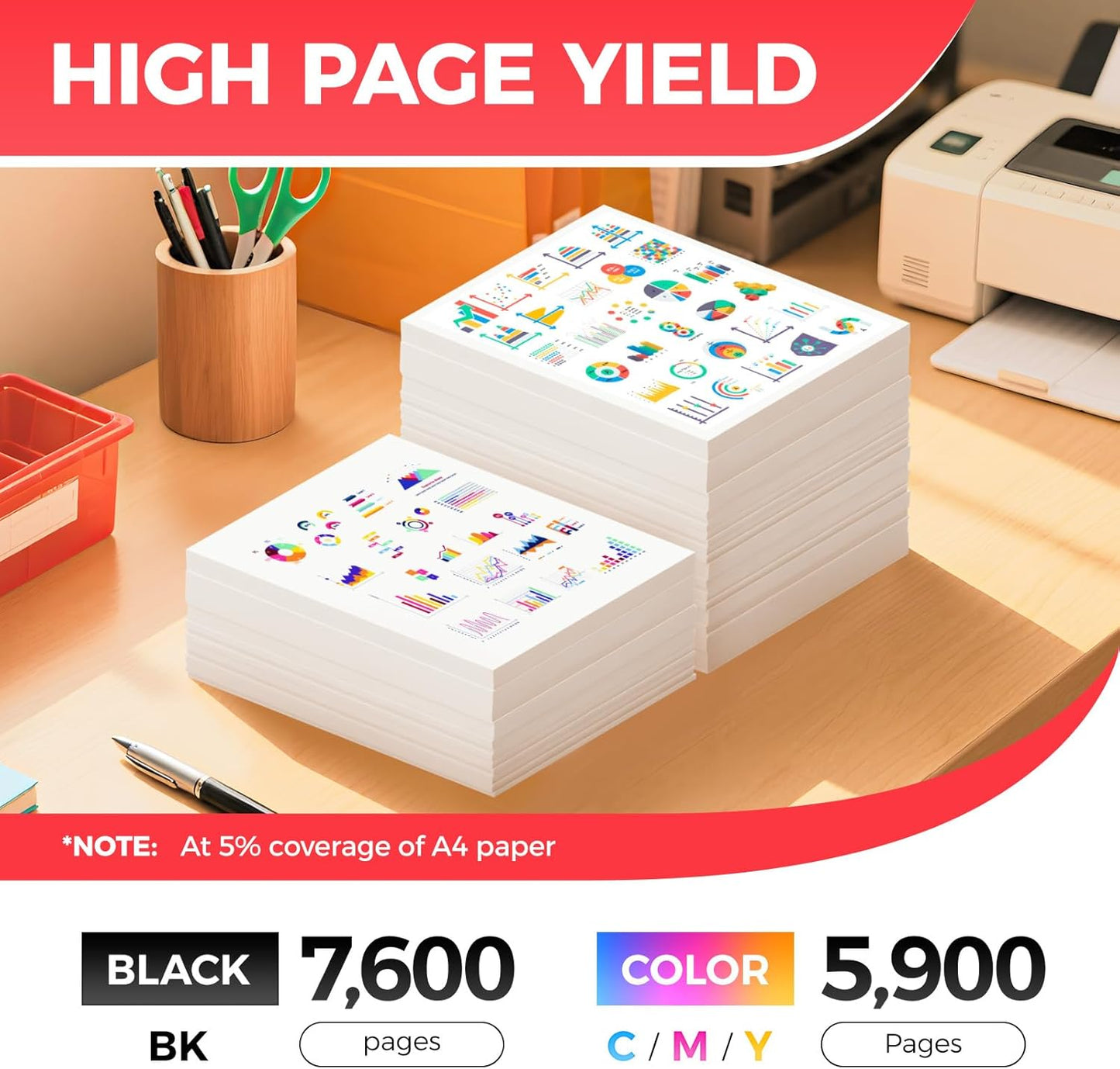 T09 Toner Cartridge Set 4-Pack with chip High Yield Replacement for Canon T09 T09L 3020C005AA 3019C005AA 3018C005AA 3017C005AA for Color imageCLASS MF1127C X LBP1127C C1127i C1127iF C1127P Printer Ink