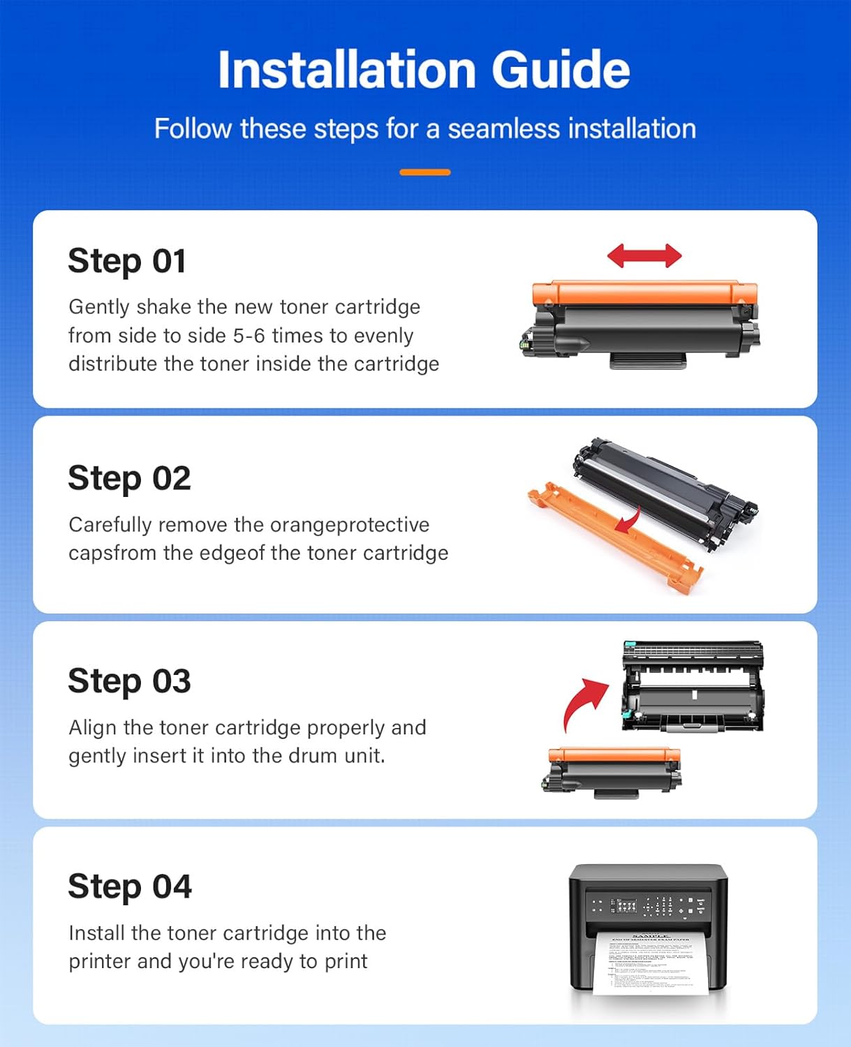 DR830 Drum Unit (Not Toner) 2-Pack Replacement for Brother DR-830 Imaging Drum Compatible for HL-L2460DW HL-L2405W HL-L2480DW MFC-L2820DW DCP-L2640DW MFC-L2900DW HL-L2400D HL-L2460DW XL Laser Printer