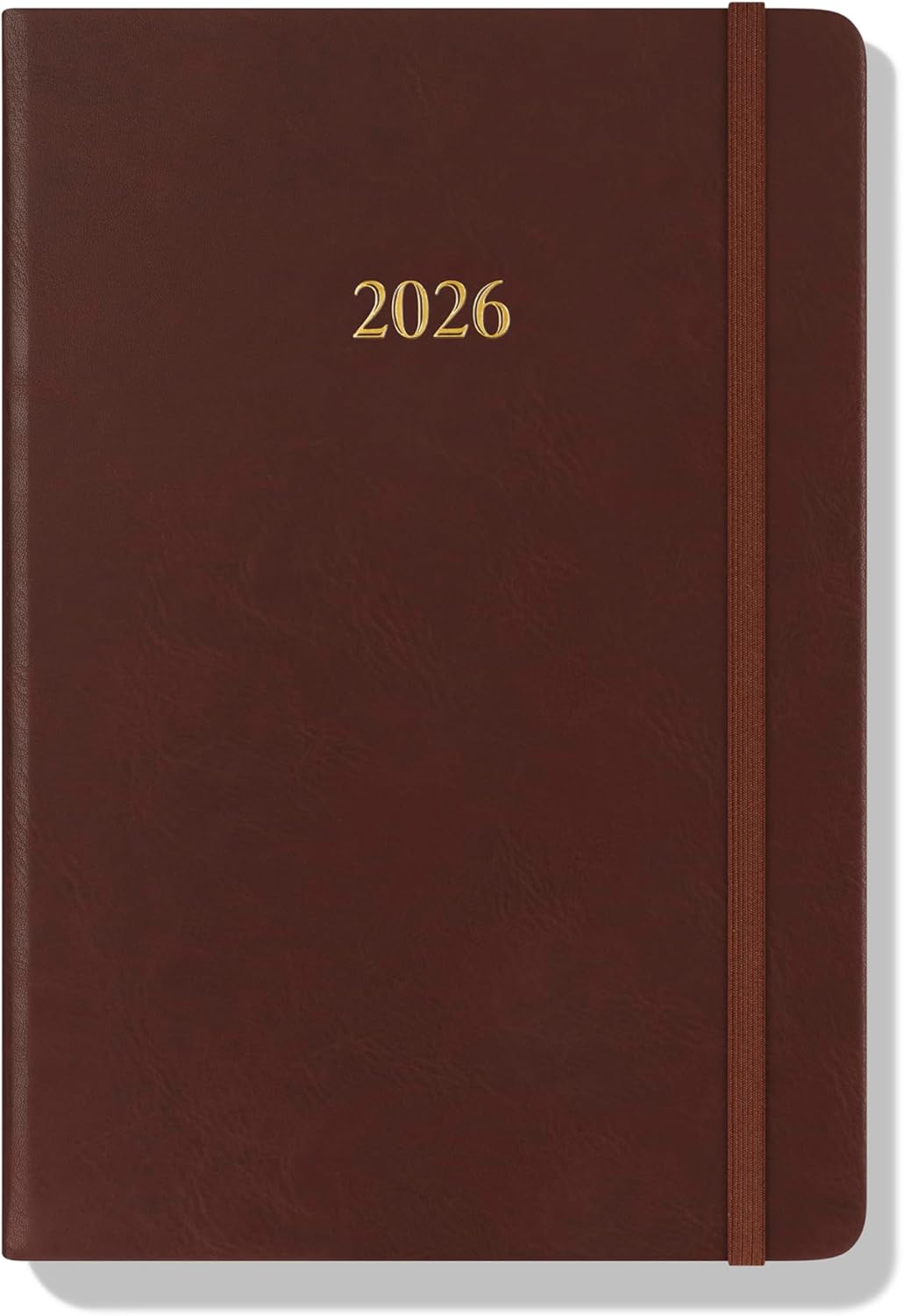Wykeham's Executive 2026 Daily Journal Planner – US Public Holidays & Format – Customization Available (Conker, 8.5"×5.5")
