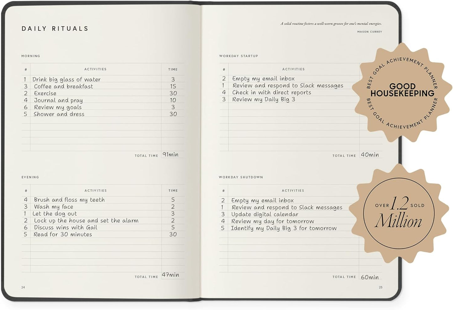 Full Focus Latte Linen Planner by Michael Hyatt - The #1 Daily Planner to Set Annual Goals, Increase Focus, Eliminate Overwhelm, and Achieve Your Biggest Goals - Hardcover