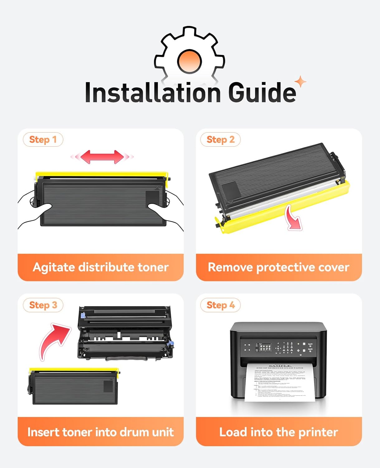 TN460 Toner Cartridge Black 1-Pack Replacement for Brother TN-460 TN430 TN-430 Compatible with Brother Intellifax-4100e 4750e 5750e HL-1240 DCP-1200 1400 8350 MFC-8300 MFC-8500 MFC-9600 P2500 Printer