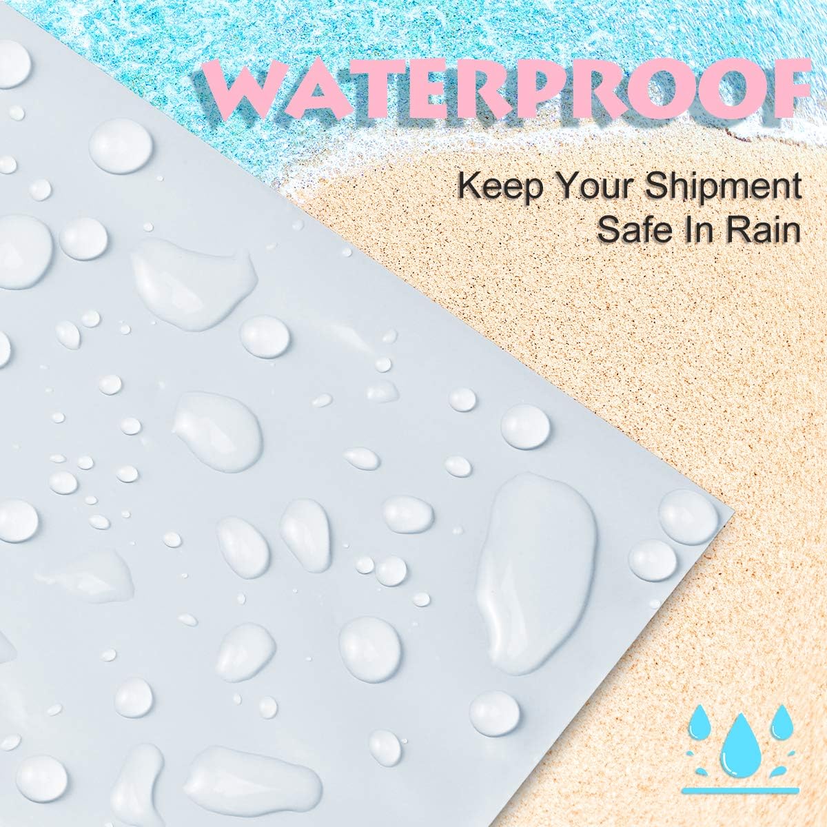 UCGOU Poly Mailers 24x24 Inch White 100 Pack Extra Large Shipping Bags Strong Thick Mailing Envelopes Self Seal Adhesive Waterproof and Tear Proof Boutique Postal for Clothing Quilt and More