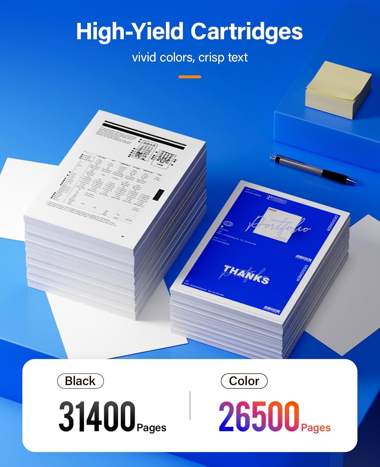 VersaLink C9000 High Capacity Toner Cartridge Set 4-Pack Replacement for Xerox 106R04074 106R04075 106R04076 106R04077 Toner Compatible with Xerox VersaLink C9000 Printer Ink Black Cyan Magenta Yellow