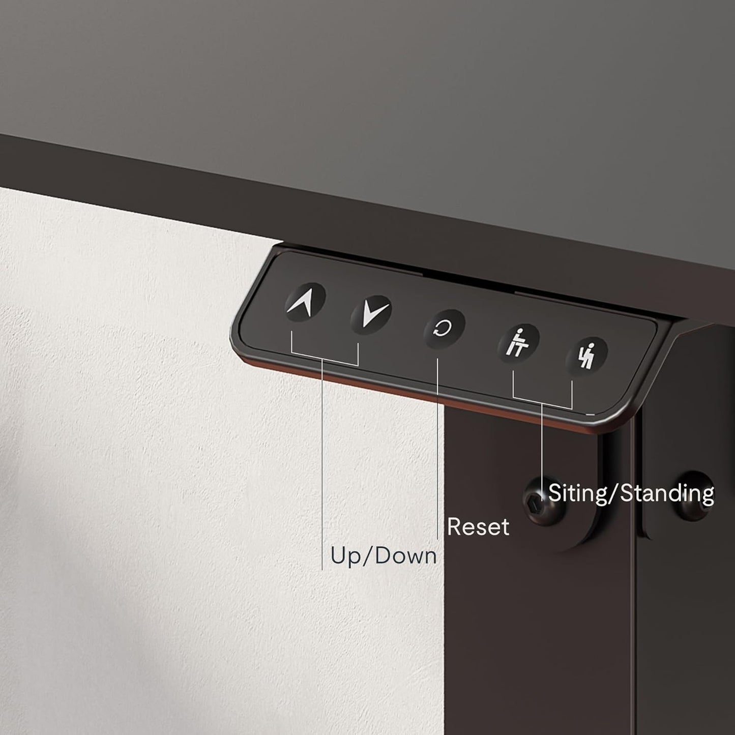 FLEXISPOT 4 Legs Standing Desk 63 x 28 Inch Electric Adjustable Height with Splice Board Home Office Sit Stand Up Desk, Black Top + Black Frame