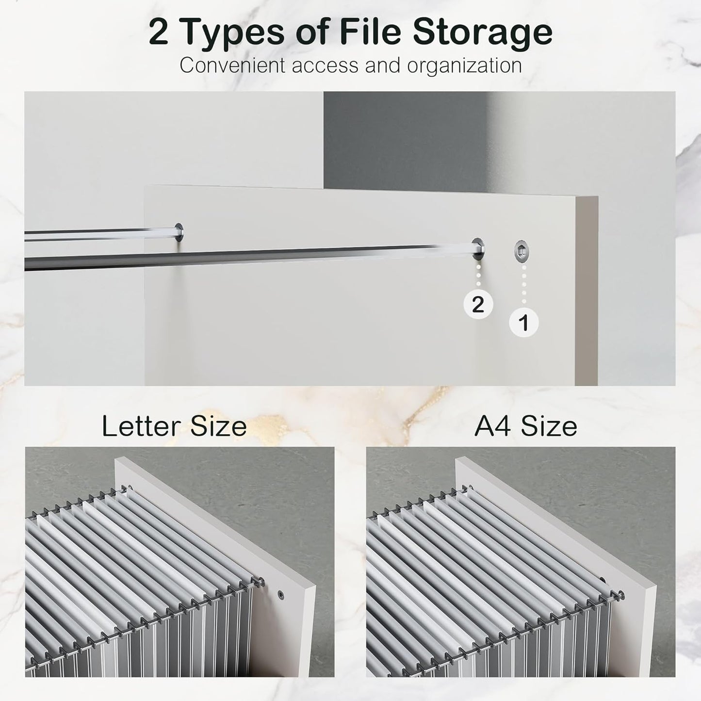 63" Standing Desk with File Cabinet, Privacy Panel, AC/USB, 1.18" Desktop, Executive L Shaped Height Adjustable Electric Stand Up Desk, Home Office Table with 3 Drawers, Light Walnut
