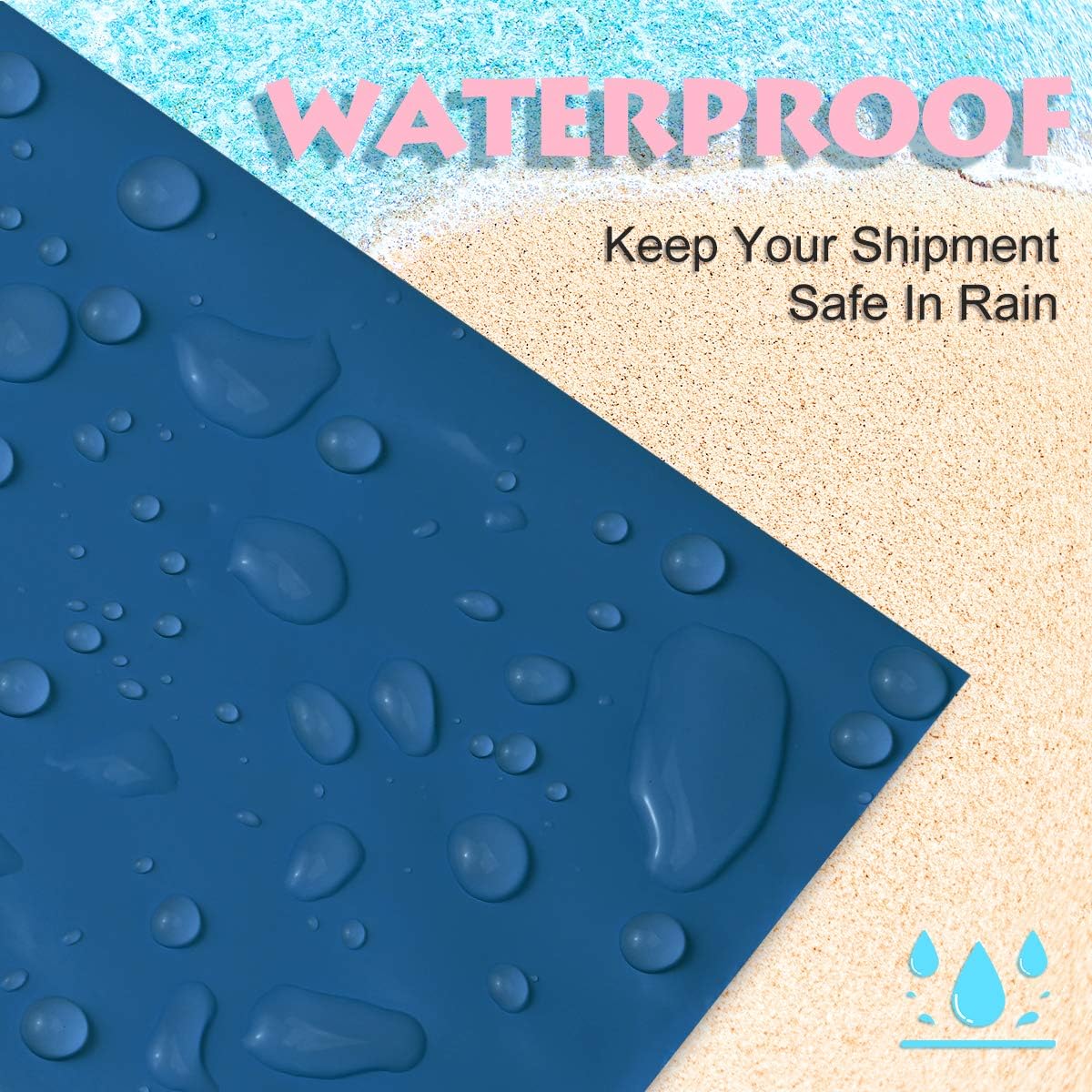 UCGOU Poly Mailers 19x24 Inch Navy Blue 100 Pack Extra Large Shipping Bags Strong Thick Mailing Envelopes Self Seal Adhesive Waterproof and Tear Proof Boutique Postal for Clothing Quilt and More