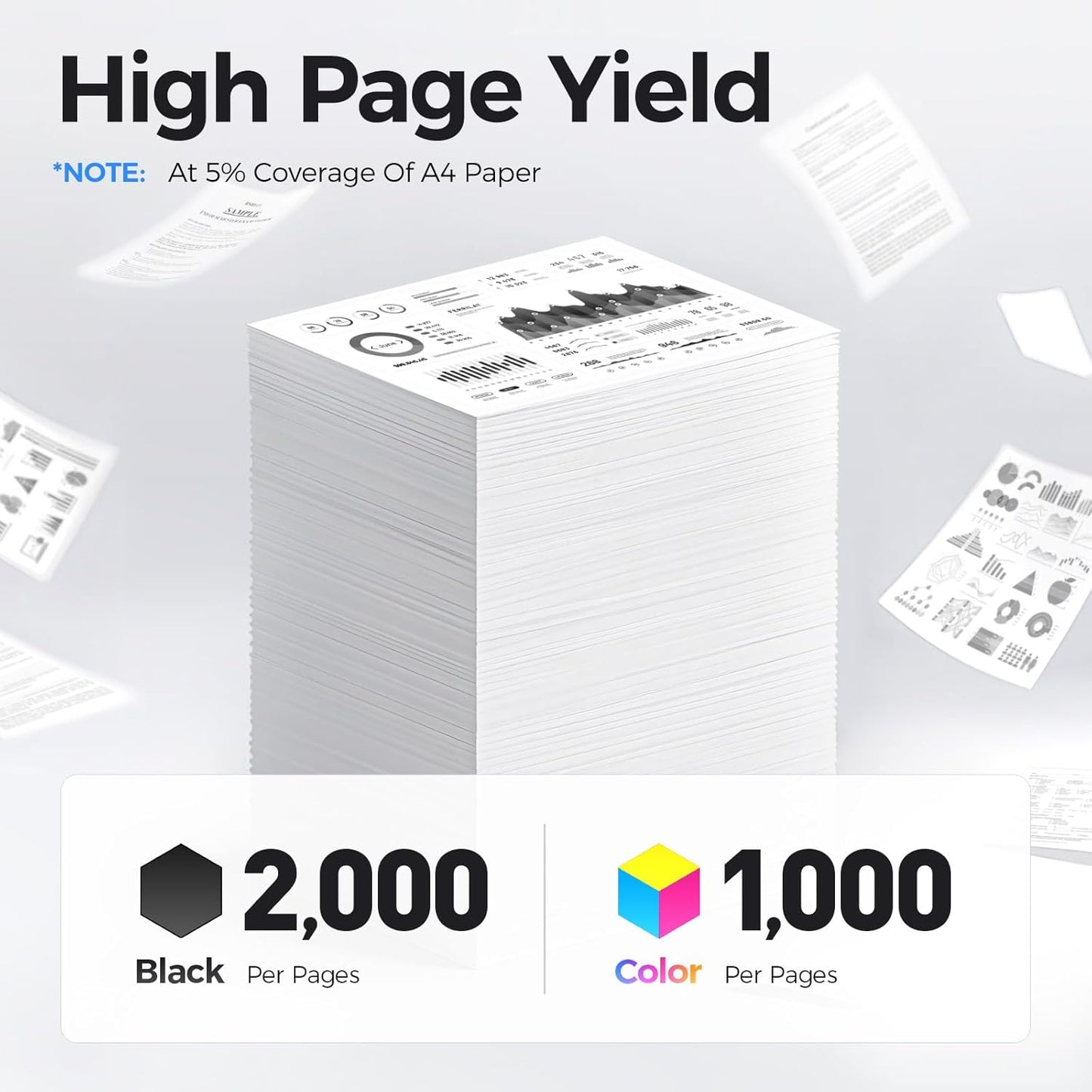 6022 6027 Toner Cartridge Set 4-Pack Replacement for Xerox 106R02759 106R02756 106R02757 106R02758 Compatible with Xerox Phaser 6020 6022 WorkCentre 6025 6027 Color Printer Black Cyan Magenta Yellow