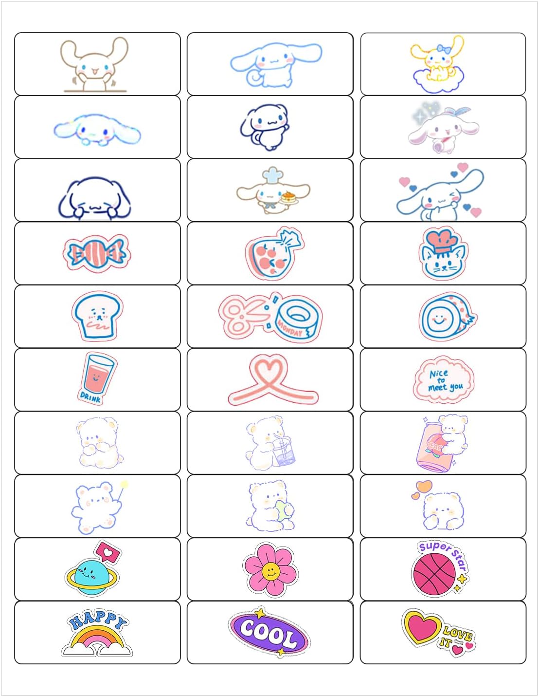 1" x2-5/8 Shipping Address Labels, Blank Mailing Labels, 30-UP White Self-Adhesive Name Tag Stickers for Inkjet and Laser Printer [200 Sheet 6000 Labels]