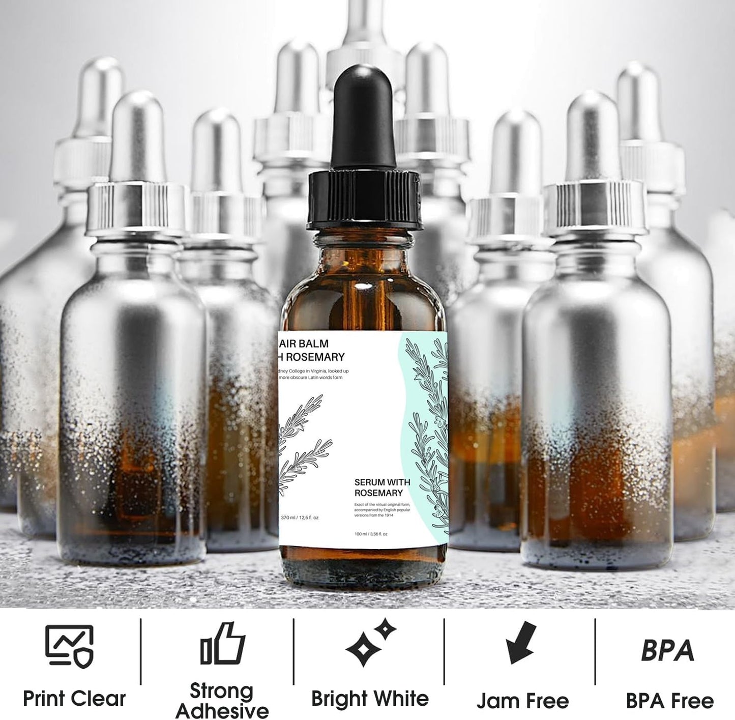 1000 White 4" x 2" Printable Mailing Labels, 10 UP White Shipping Address Labels Dry Quickly for Inkjet or Laser Printer