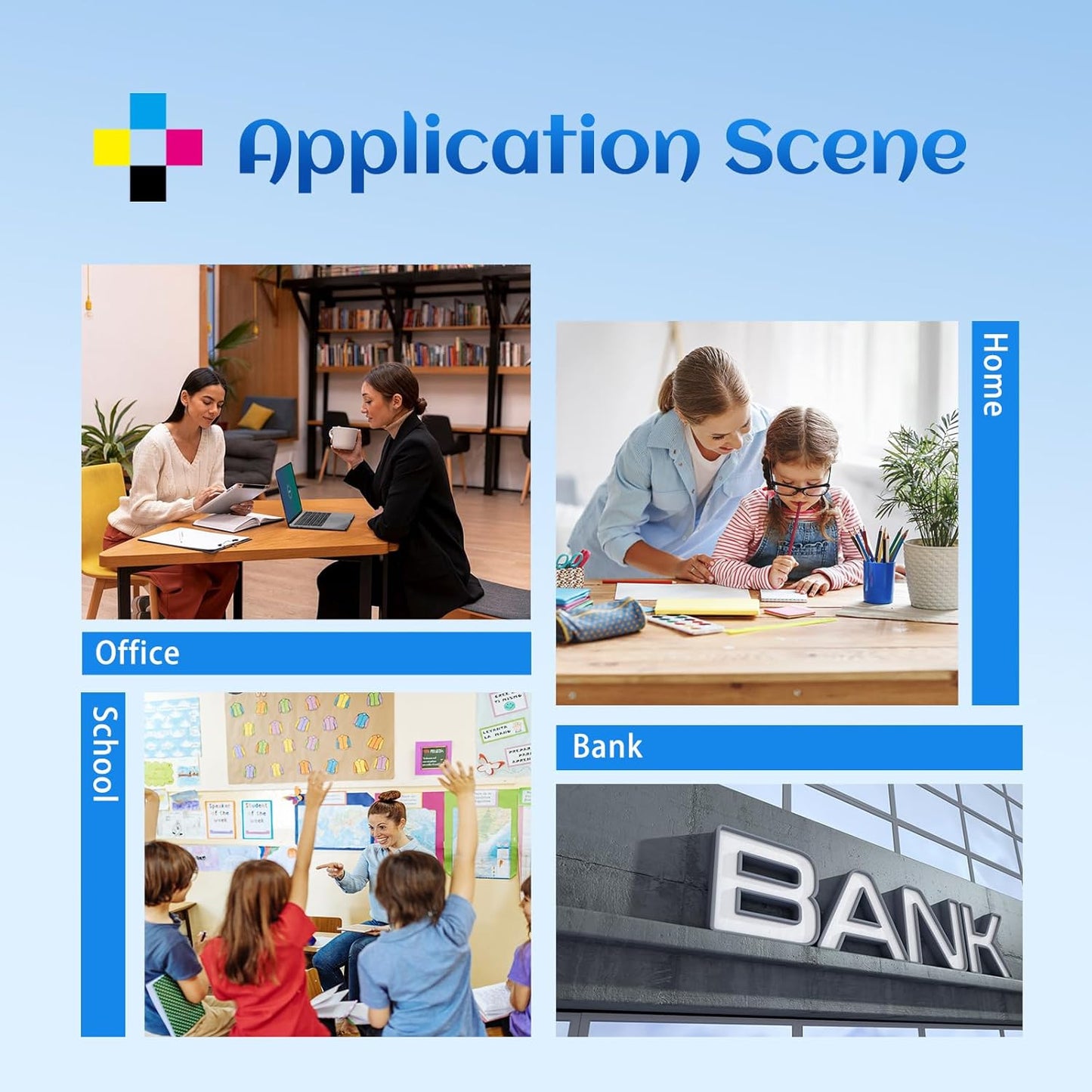 78C1XK0 78C1XC0 78C1XM0 78C1XY0 High Yield Toner Cartridge Replacement for Lexmark CS421 CS521 CS622 CX522 CX421 CX622 CX625 CS622de CS521dn CS421dn CX421adn CX522ade Printer （4 Pack）