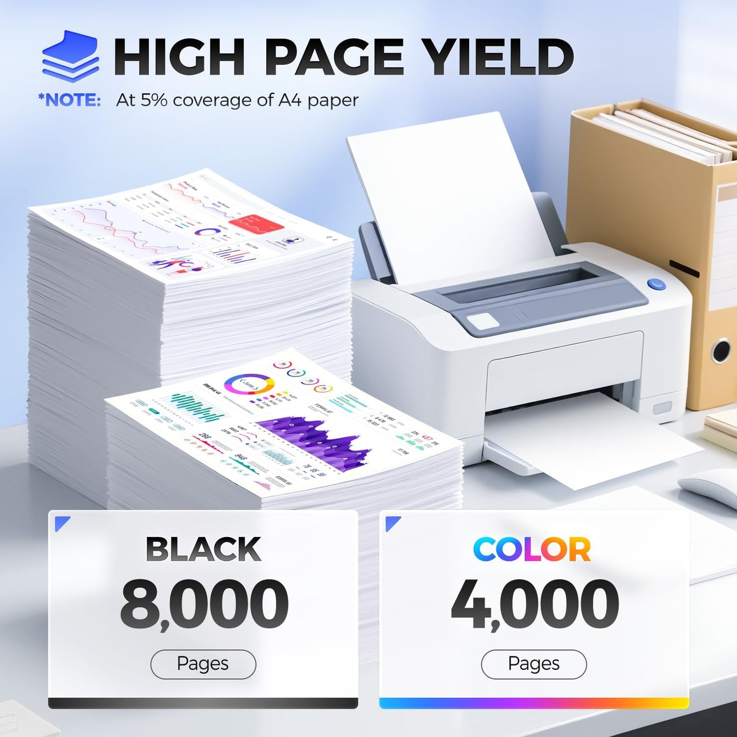 70C1XK0 70C1XC0 70C1XM0 70C1XY0 Toner Cartridge Set 4-Pack Black Cyan Magenta Yellow with chip Replacement Compatible for Lexmark CS310N CS310DN CS510DE CS510DTE CS410N CS410DN CS410DTN Laser Printer