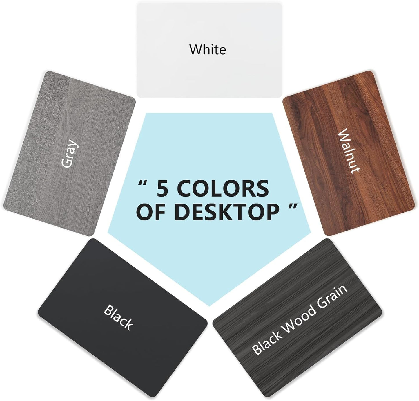 Conference Room Table, Folding Conference Tables,Thicken Grey Tabletop,Flip Top Wooden Seminar Meeting Room Table for Conference Room Offices (2, Black+White, 55.1”)